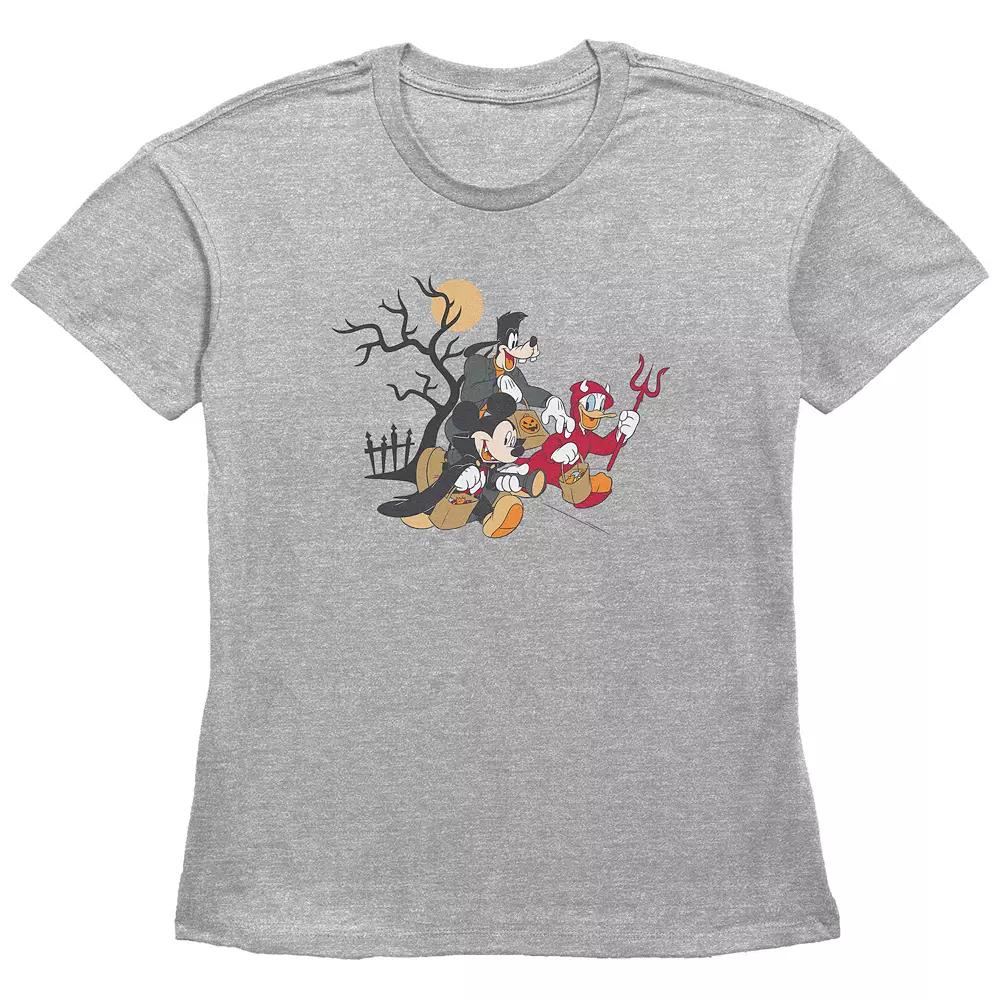 Disney's Mickey Mouse And Friends Trick Or Treaters Women's Graphic Tee,  Product Image