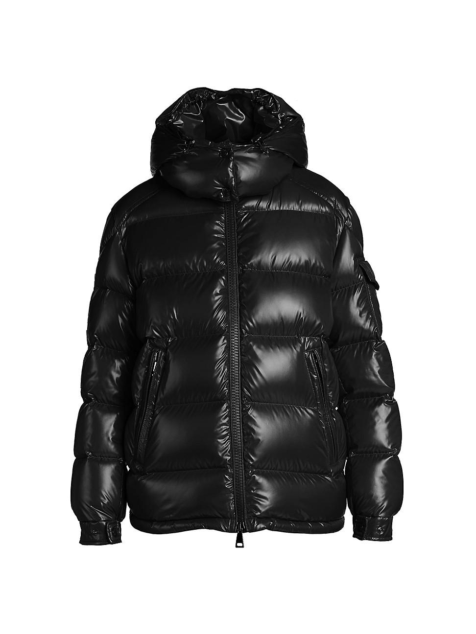 Maire Shiny Puffer Jacket with Removable Hood Product Image