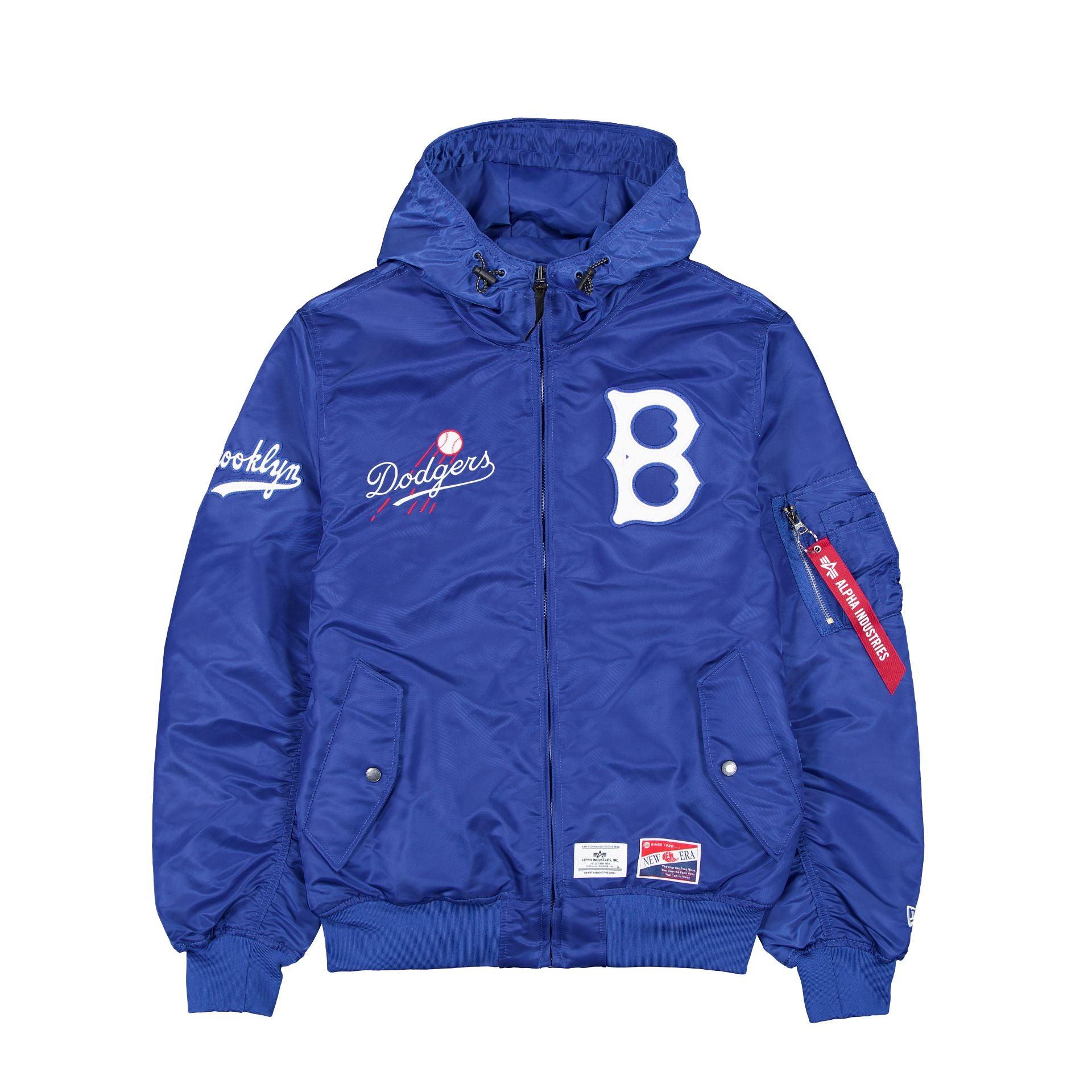 Alpha Industries x Brooklyn Dodgers Cooperstown L-2B Hooded Bomber Jacket Male Product Image