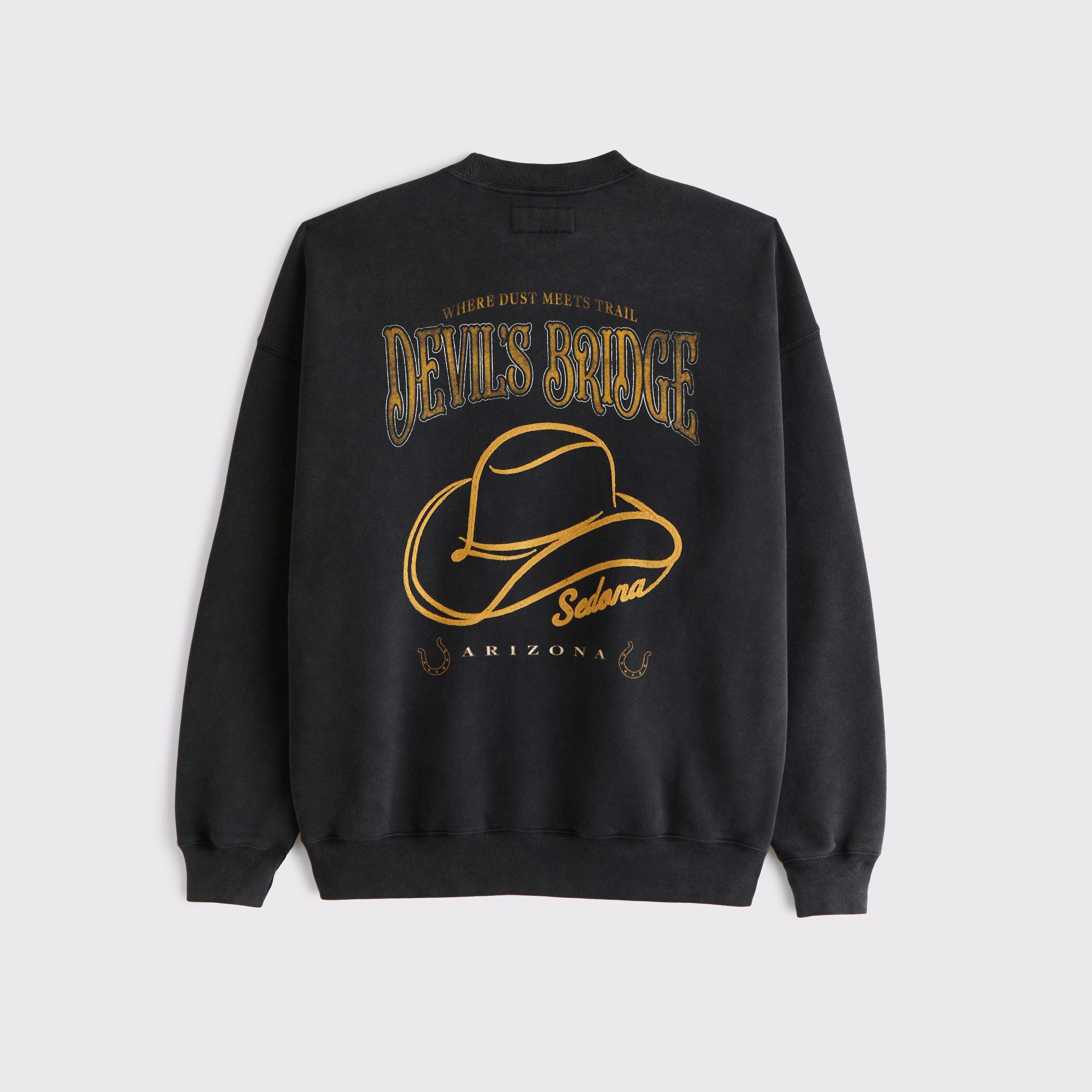 Western Graphic Crew Sweatshirt Product Image