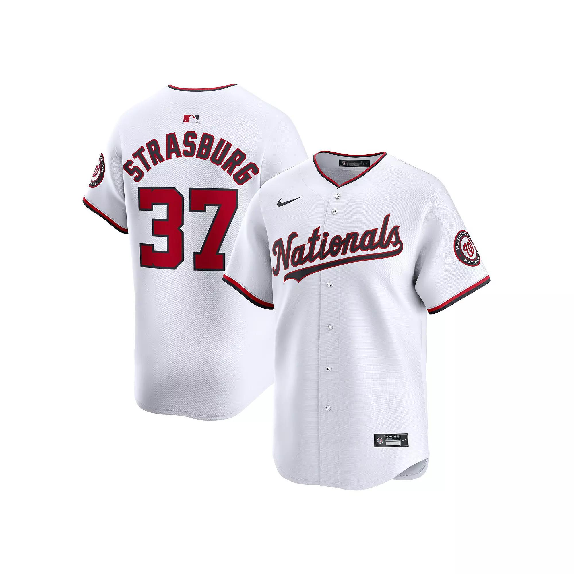 Men's Nike Stephen Strasburg White Washington Nationals Home Limited Player Jersey,  Product Image