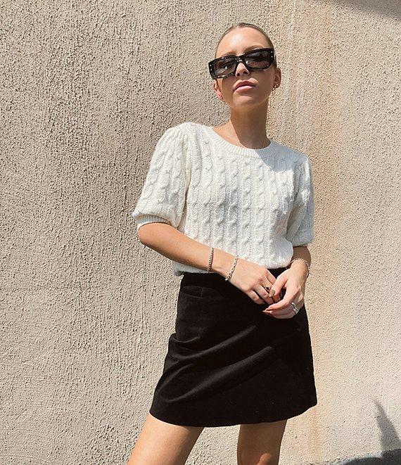 Copper Key Velveteen Mini Skirt Product Image