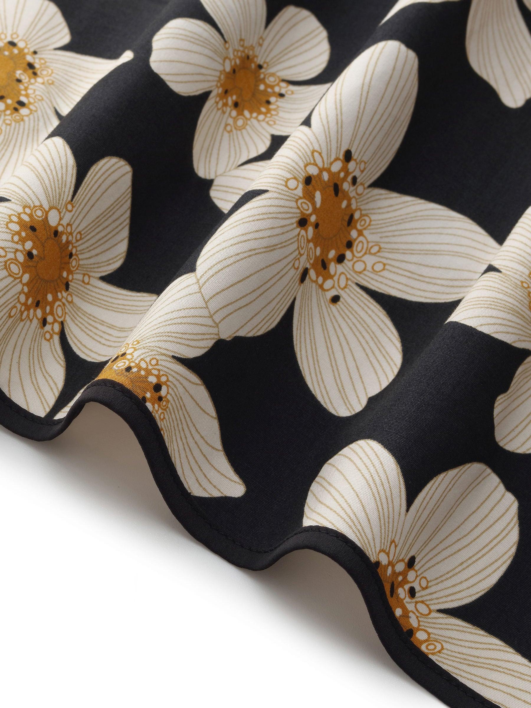 Cotton Floral Print Women Qipao Mini Dress Product Image