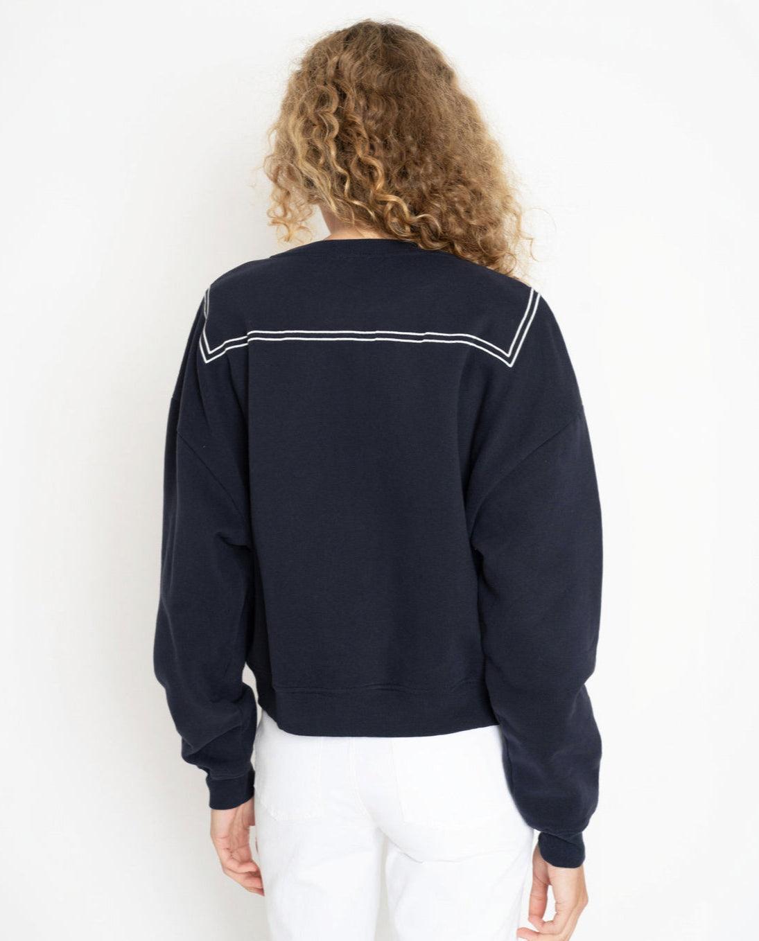 The Sailor Sweatshirt - Navy Female Product Image