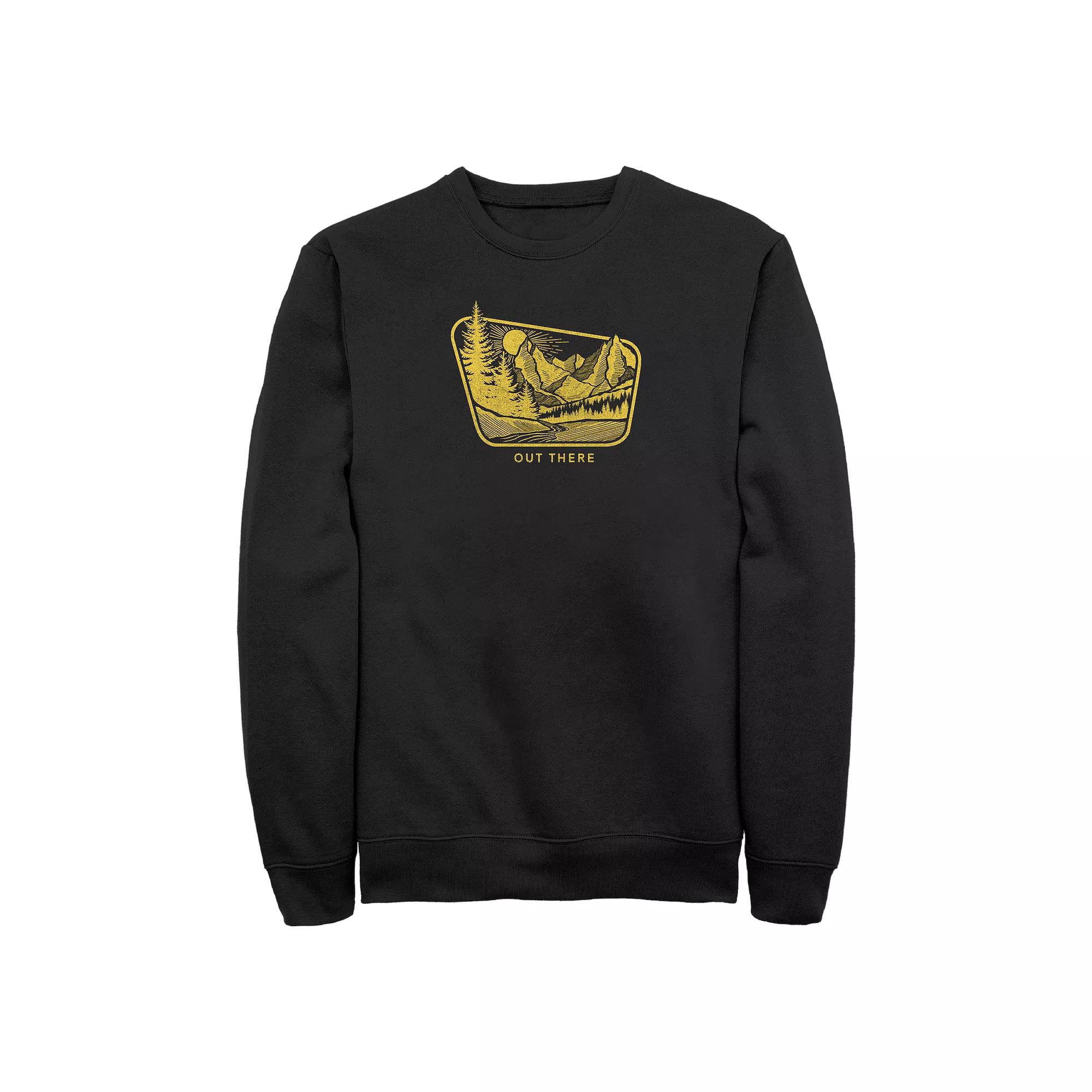 Big & Tall Out There Graphic Fleece Sweatshirt, Men's,  Product Image