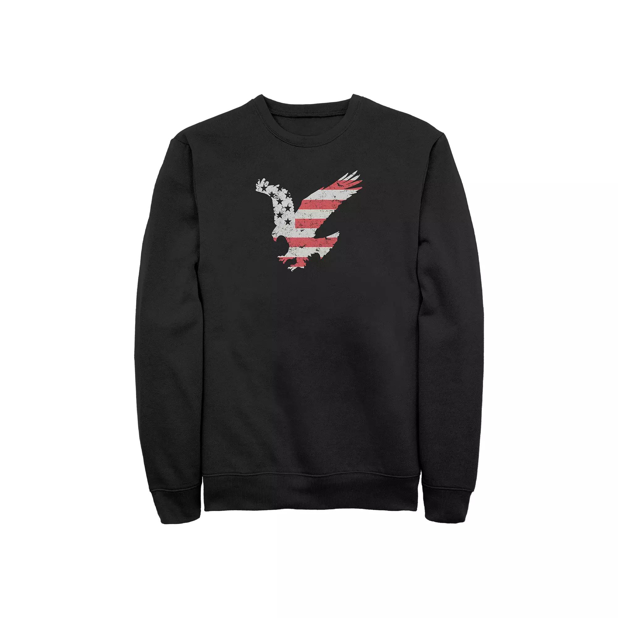 Big & Tall Eagle Graphic Fleece Sweatshirt, Men's,  Product Image