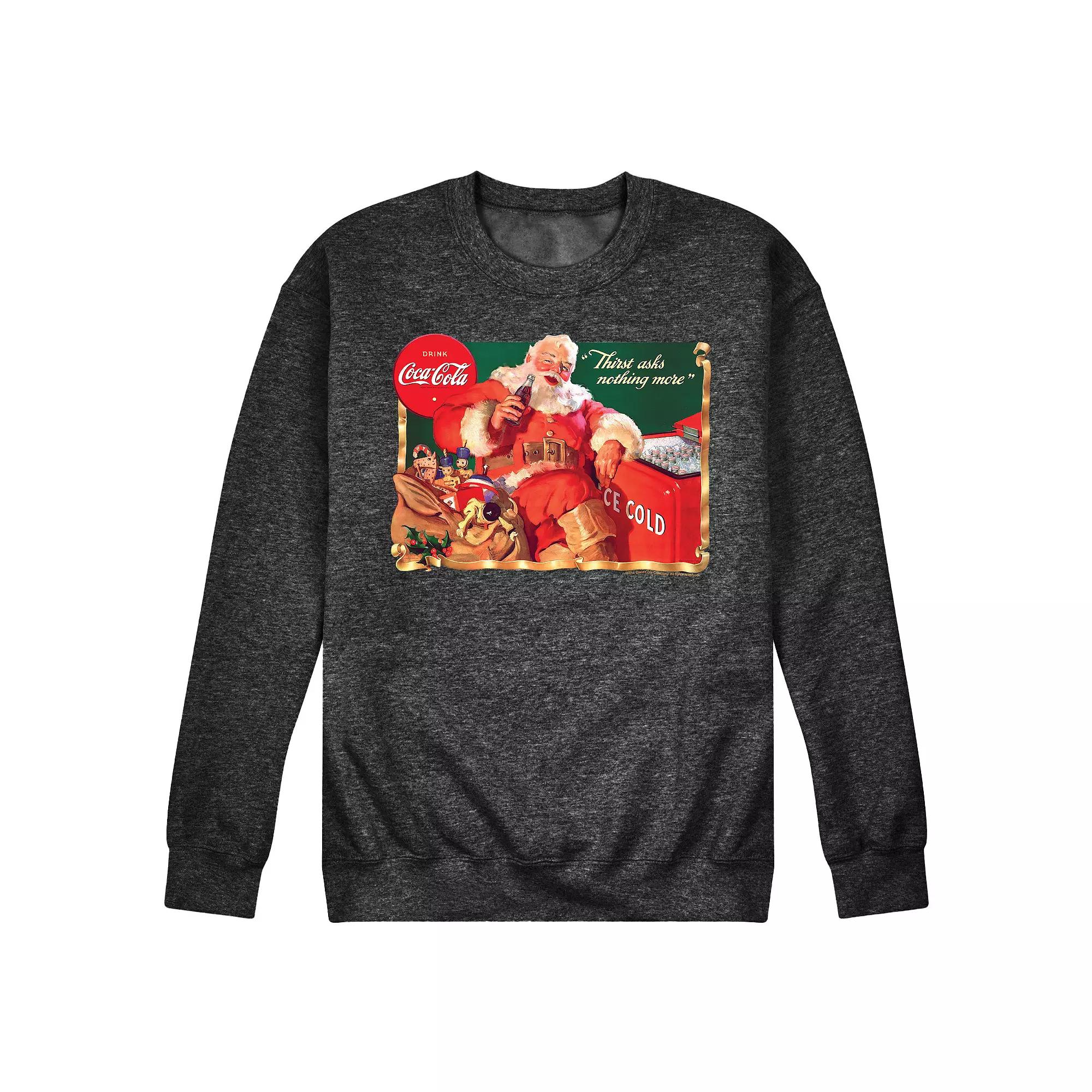 Men's CocaCola Vintage Santa Sweatshirt,  Product Image