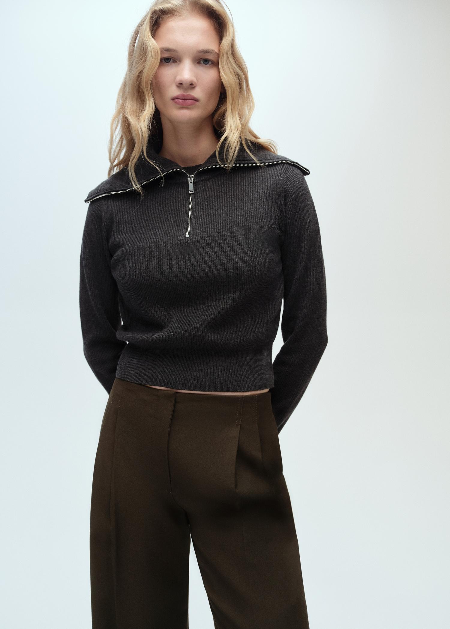 Wide-leg suit pants - Women | MANGO USA Product Image