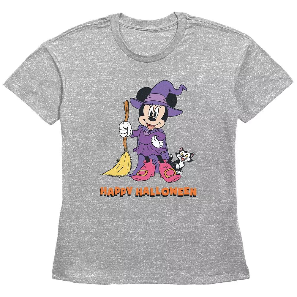 Disney's Minnie Mouse Juniors' Witch Costume Happy Halloween Graphic Tee, Women's,  Product Image