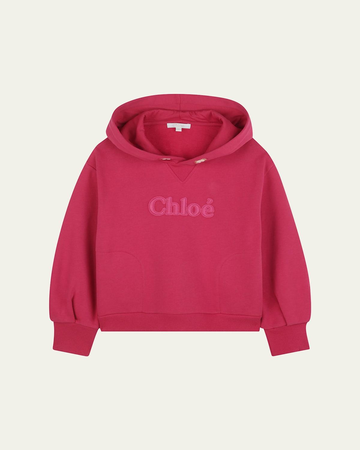 Girls Hoodie W/ Embroidered Logo, Size 6-12 Product Image