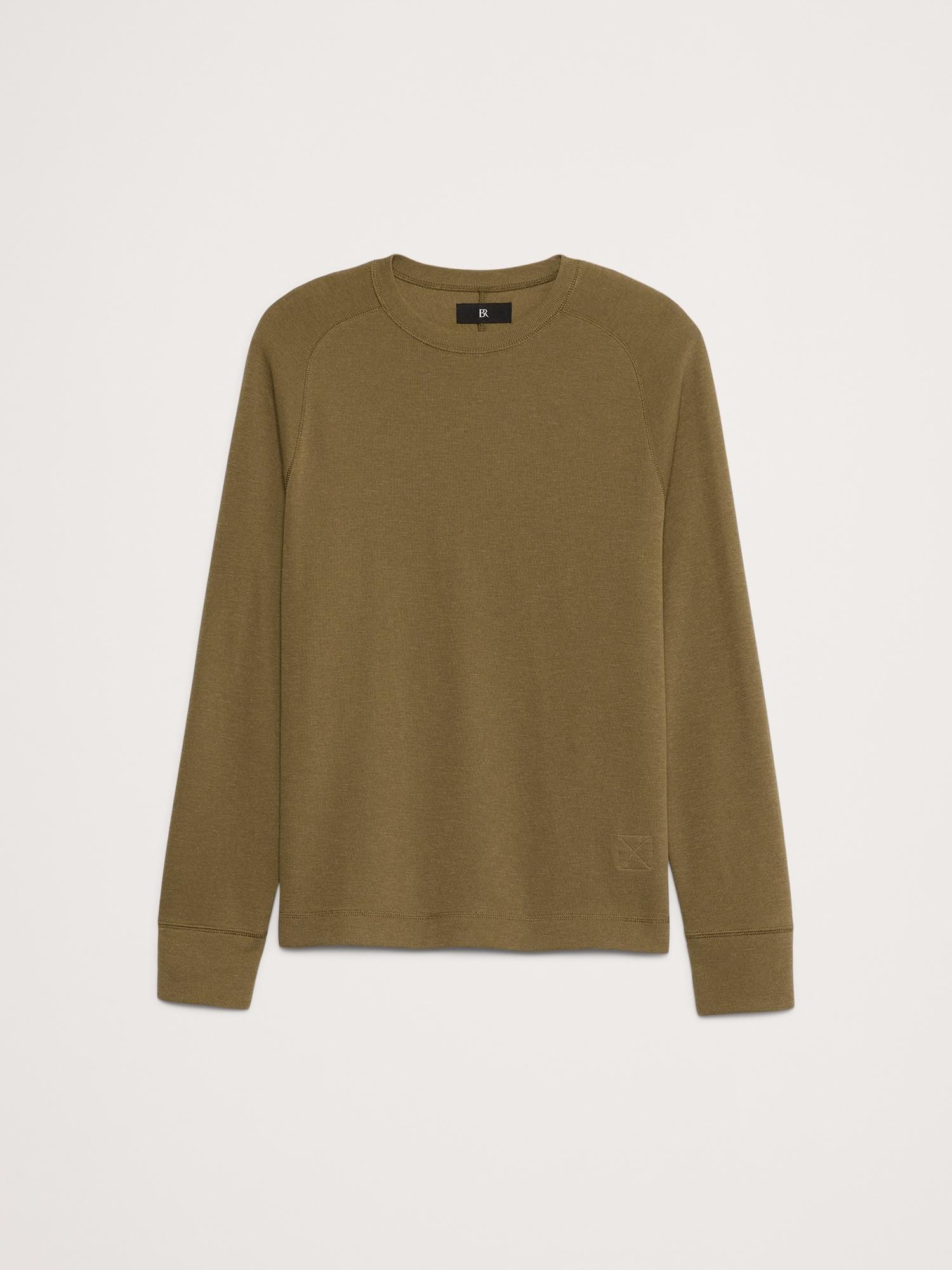 Slub Double-Knit Crew-Neck T-Shirt Product Image
