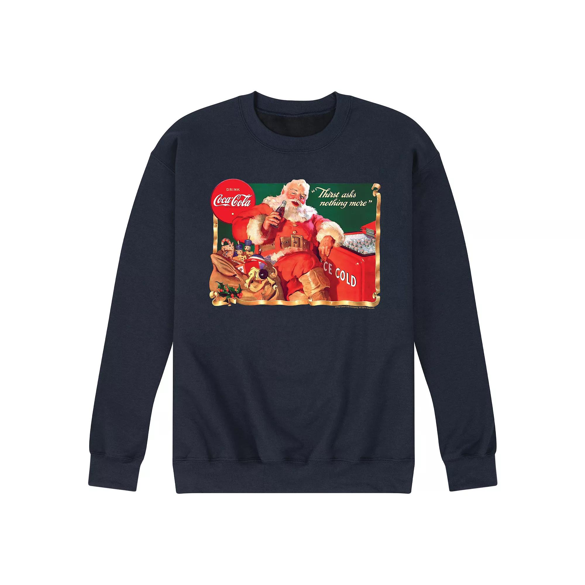 Men's CocaCola Vintage Santa Sweatshirt,  Product Image