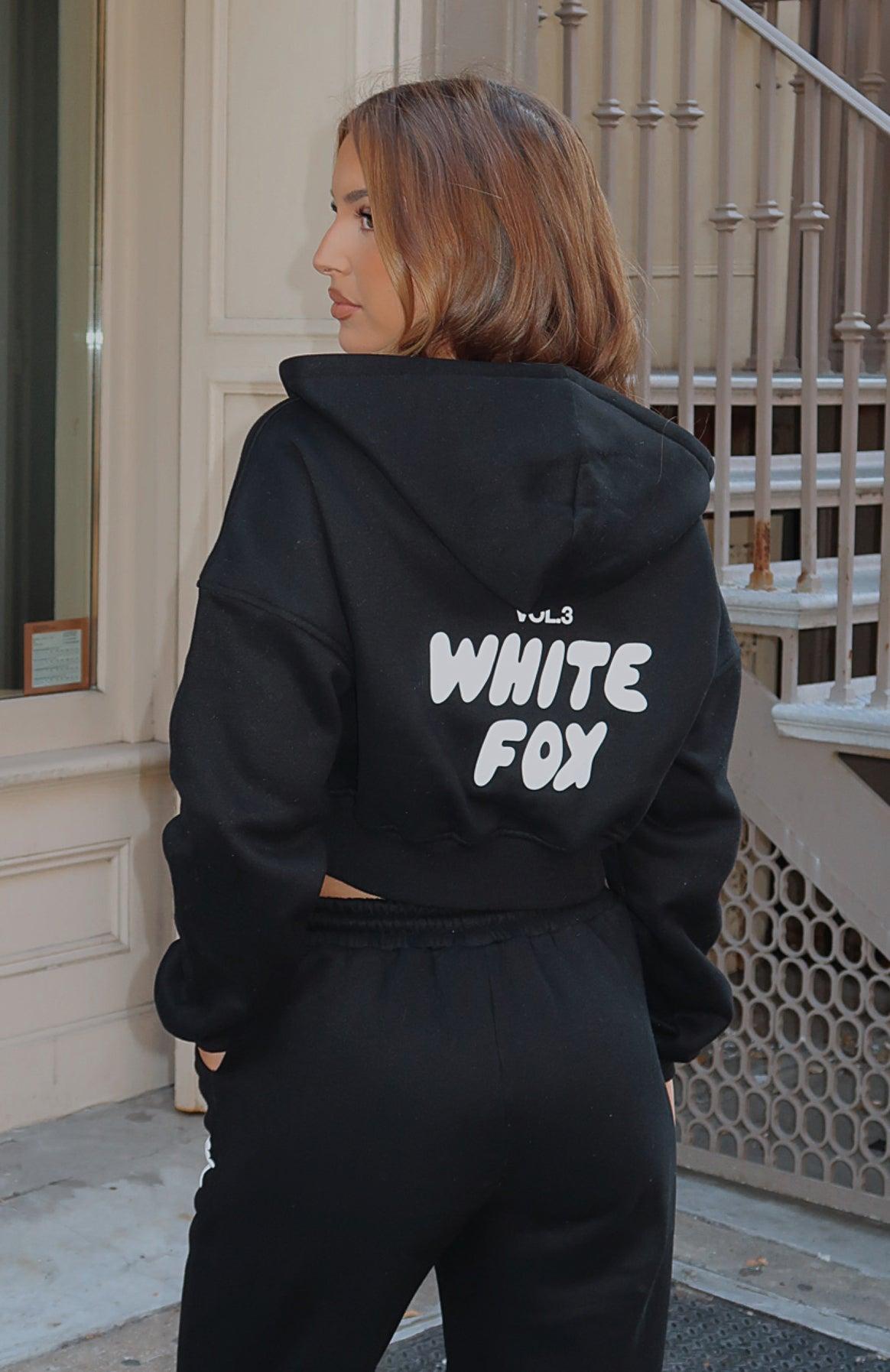 Offstage Cropped Zip Hoodie Monochrome Product Image