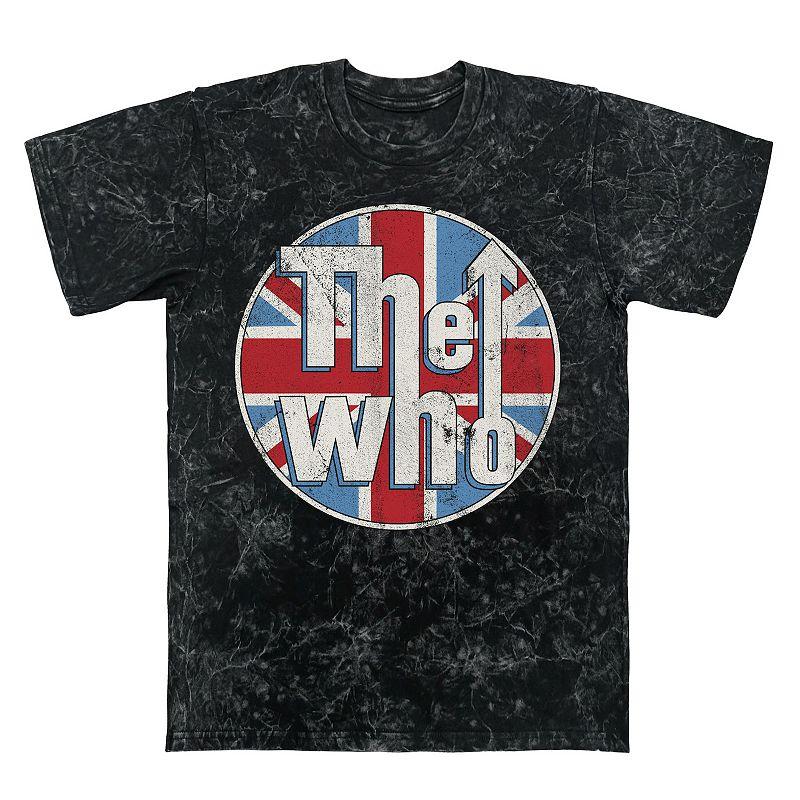 Men's The Who Union Jack Mineral Wash Graphic Tee,  Product Image