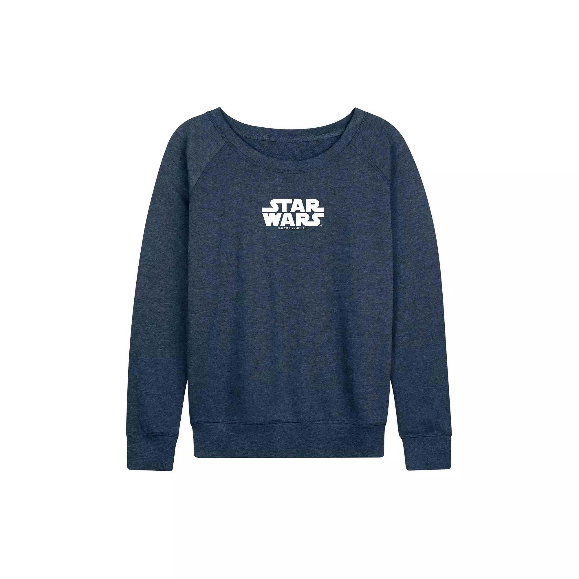 Women's Star Wars Classic Logo French Terry Long Sleeve Tee,  Product Image