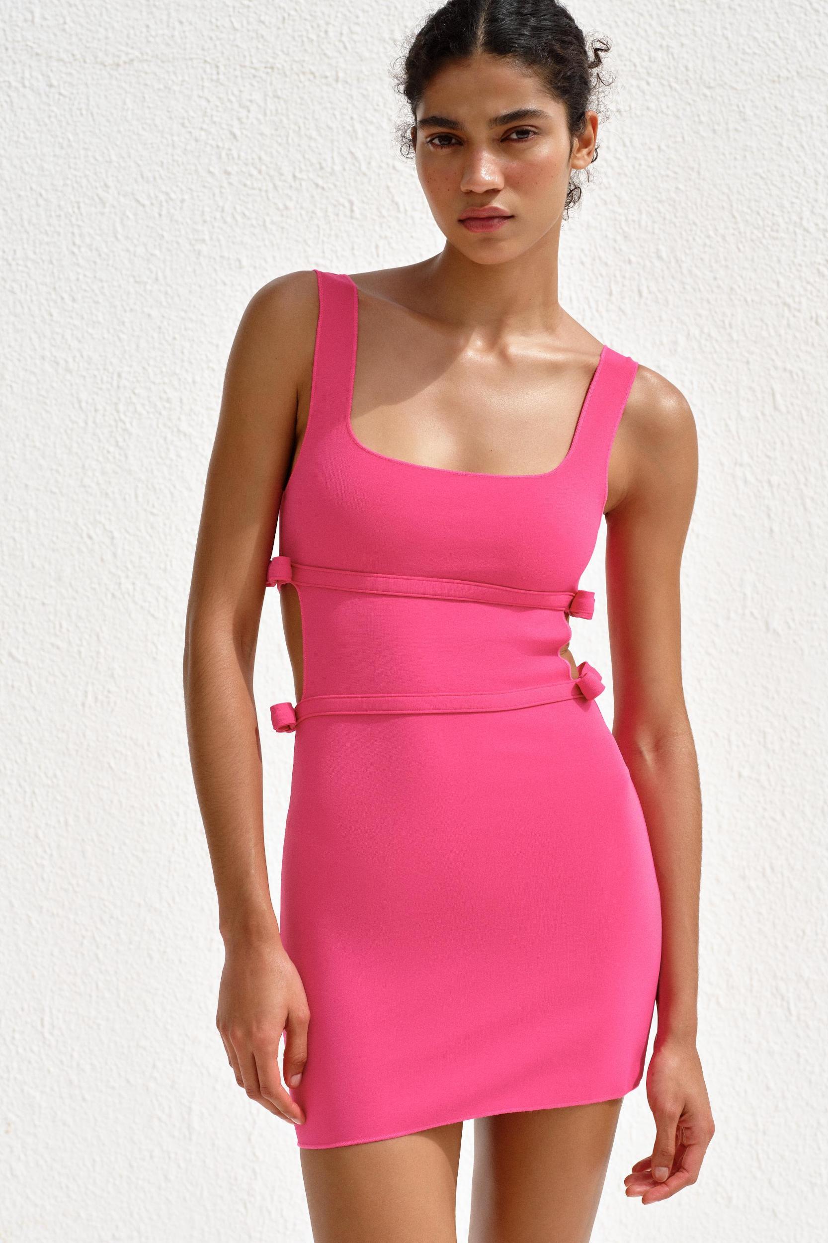 STRETCH TIE DRESS Product Image