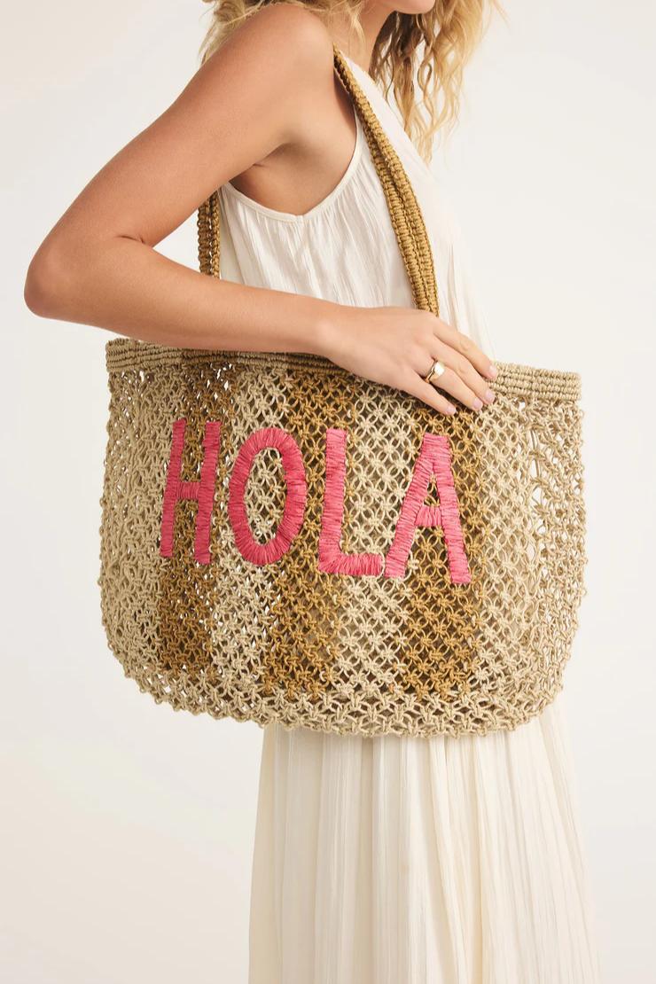Woven Jute Tote Bag Product Image