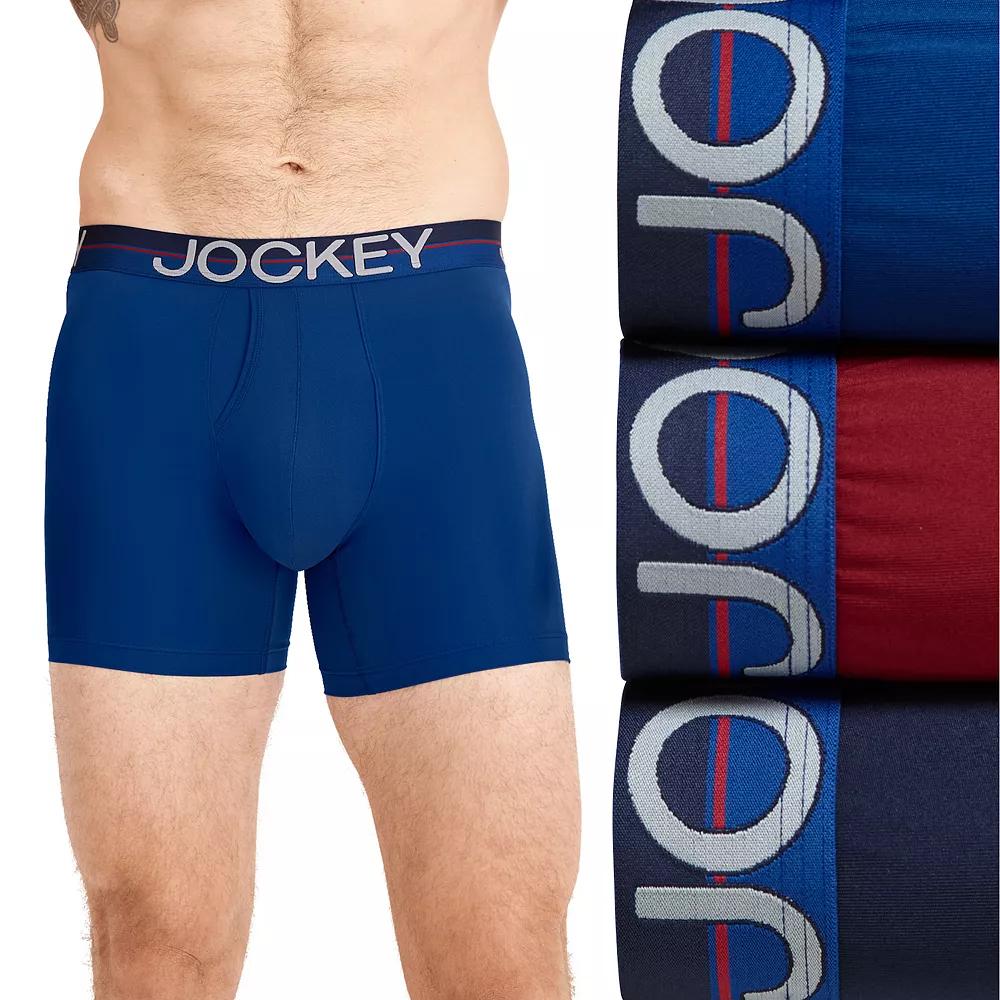 Men's Jockey® 3-Pack Infinite Cool Microfiber Stretch 6" Boxer Brief,  Product Image