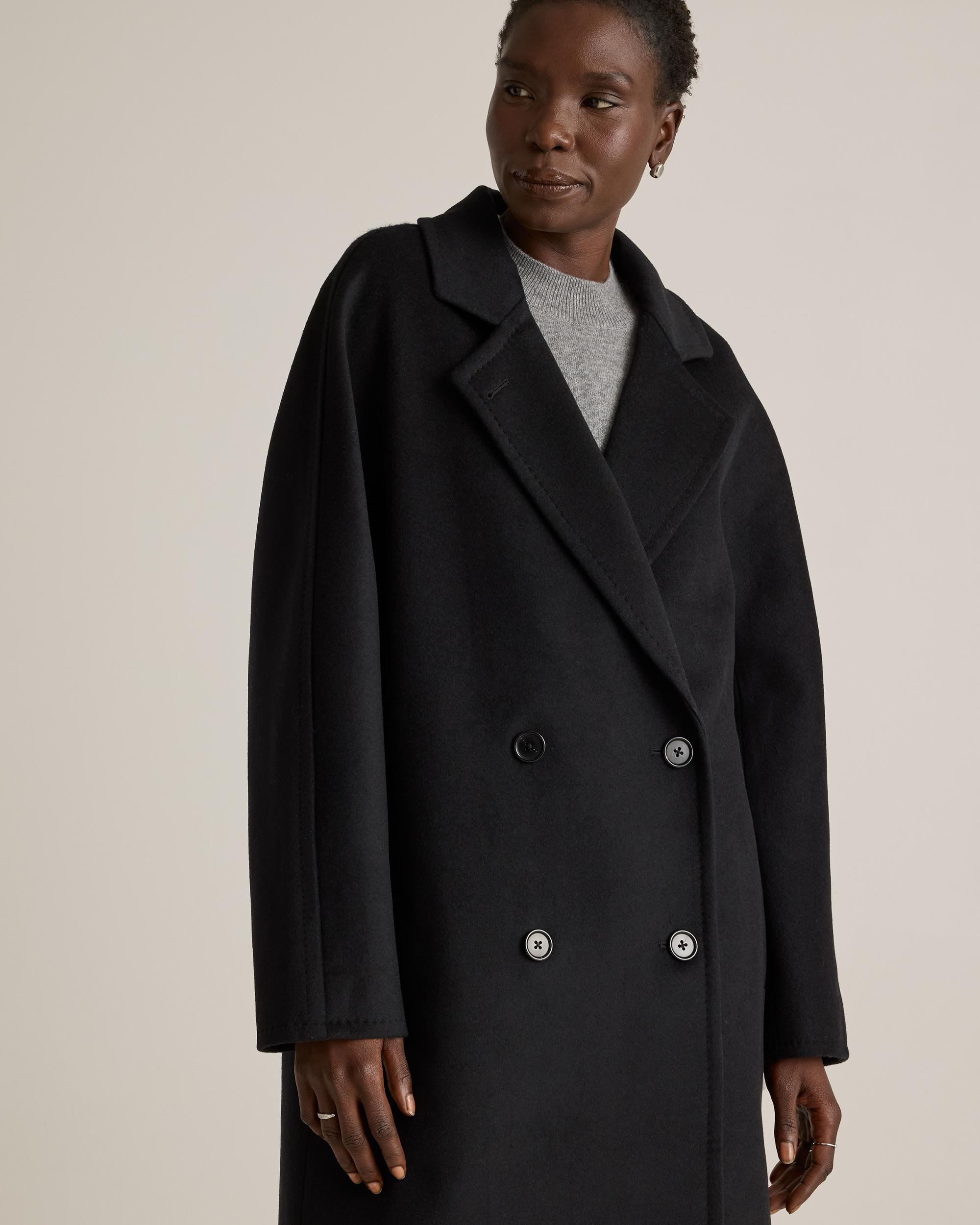 Quince | Women's Italian Wool Double-Breasted Slouch Coat Product Image