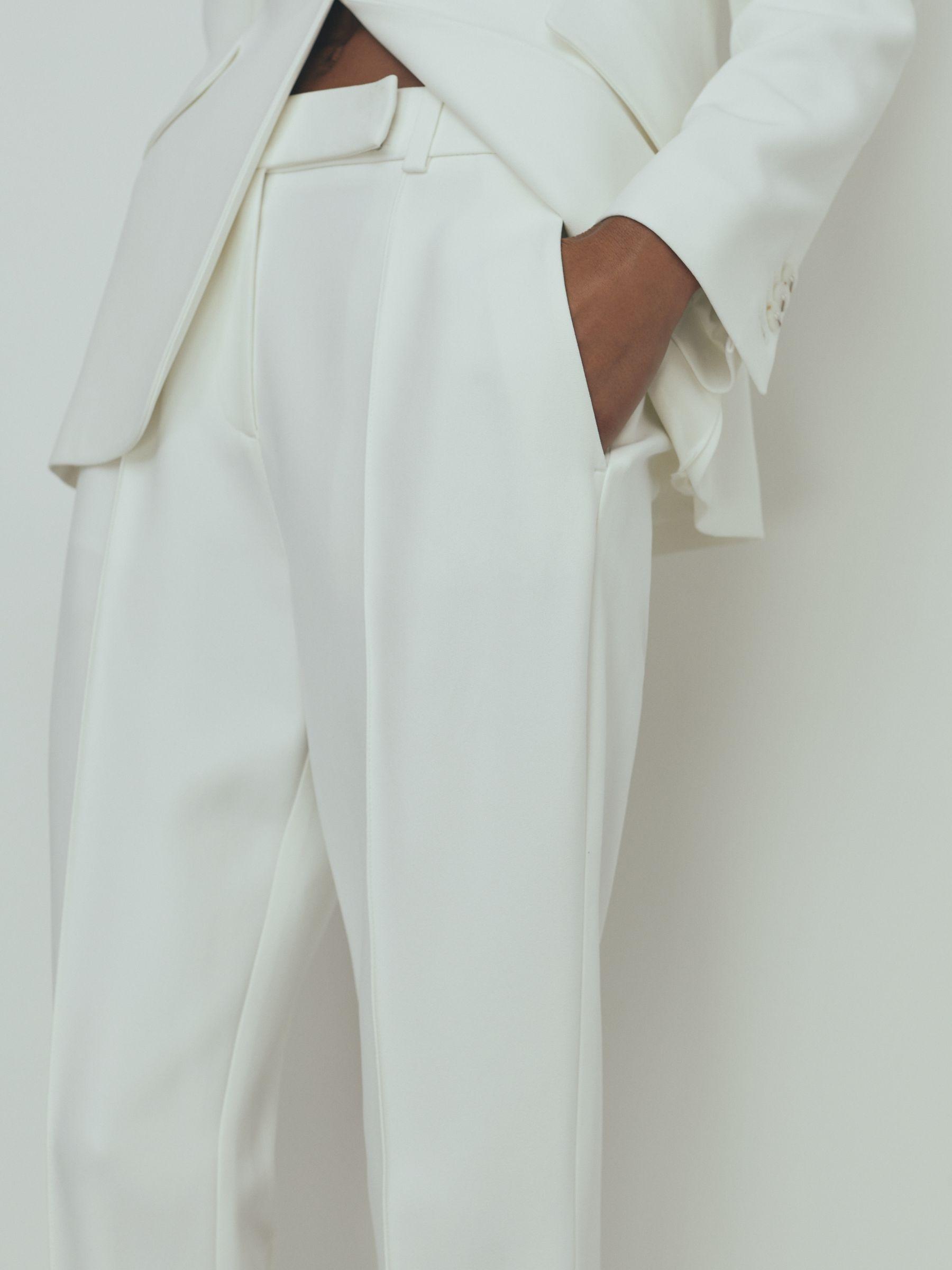 Atelier Slim Flared Suit Trousers in Ivory Product Image