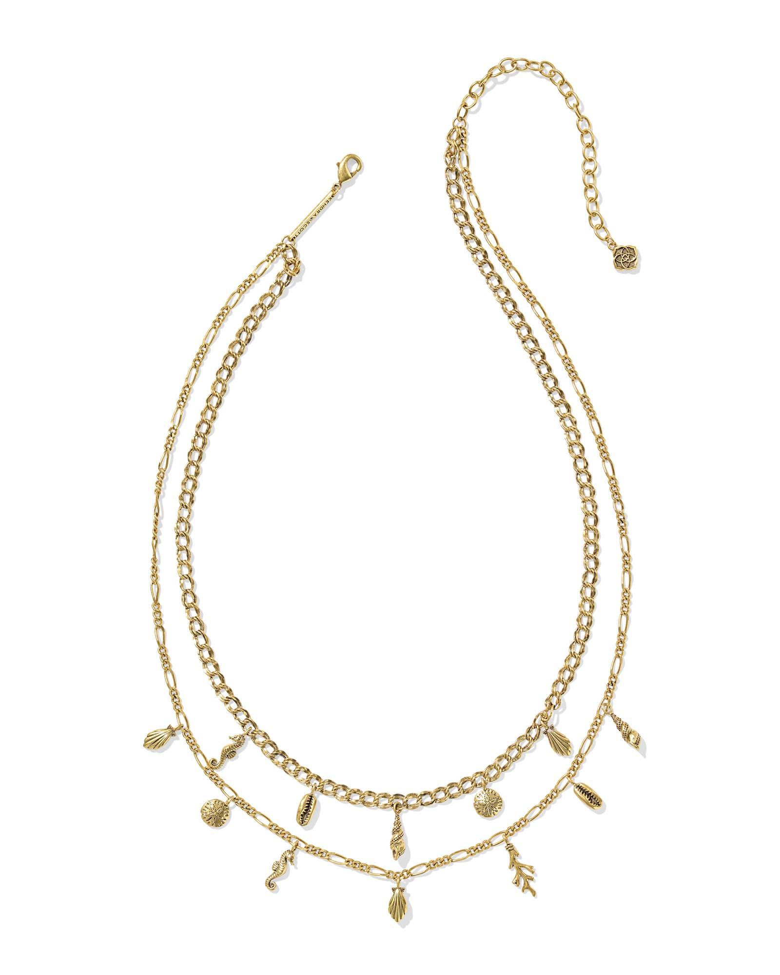 Alexa Vintage Gold Multi Strand Necklace Product Image