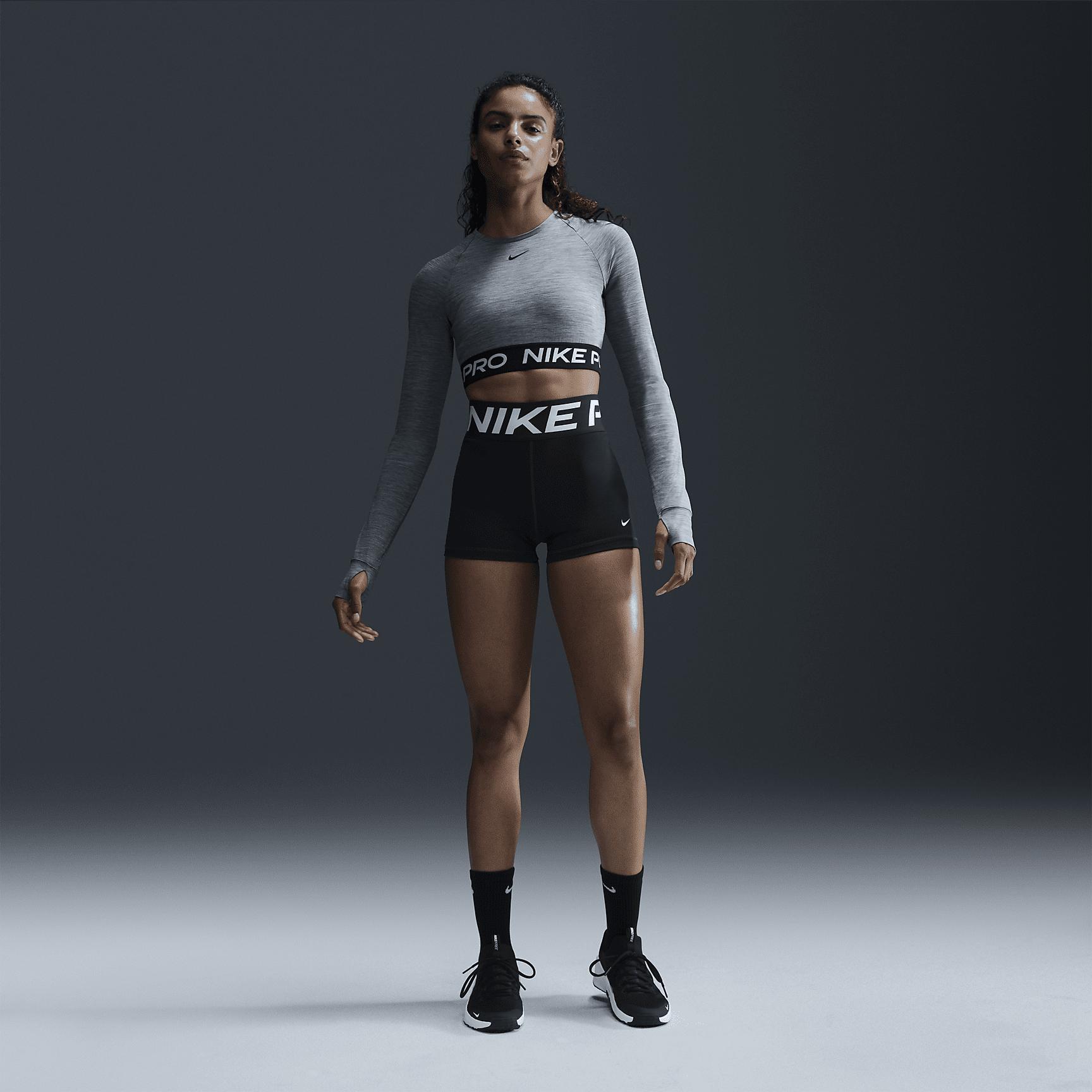 Women's Nike Pro Dri-FIT Cropped Long-Sleeve Top Product Image