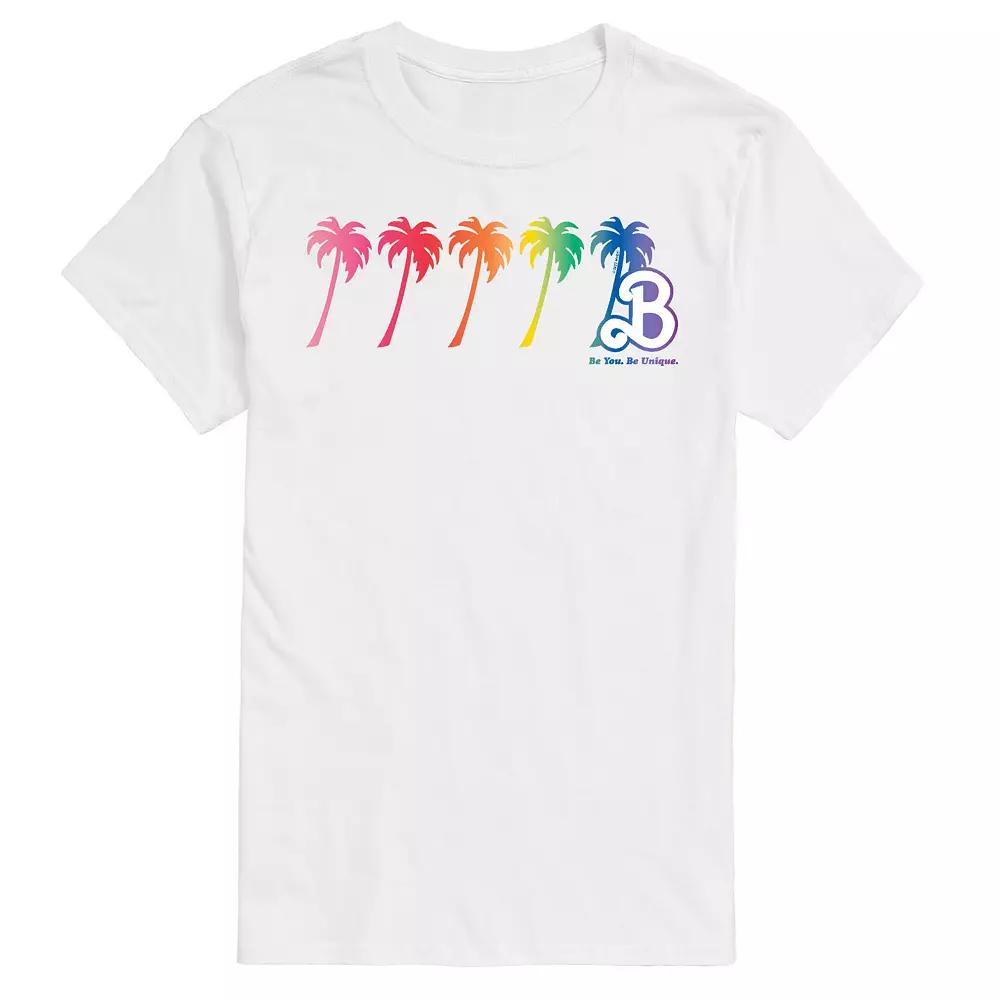 Big & Tall Barbie Palm Trees Graphic Tee, Mens Product Image