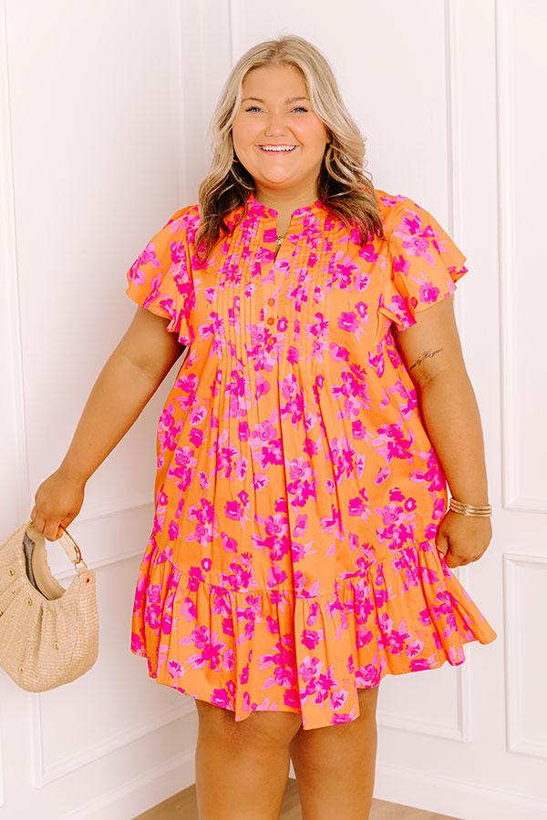Island Glow Floral Mini Dress Curves Product Image