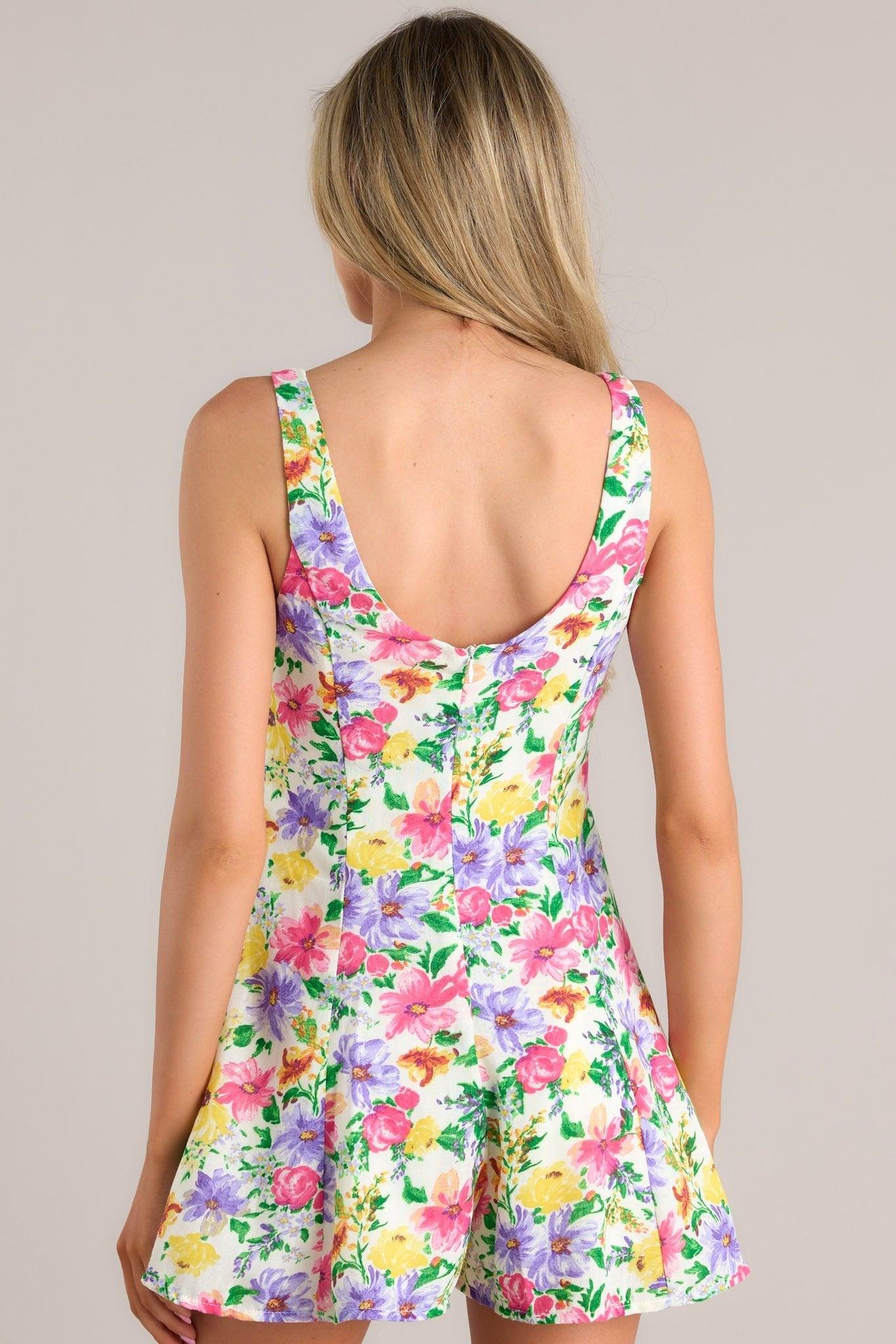 Buzzing By Hot Pink Floral Romper Product Image