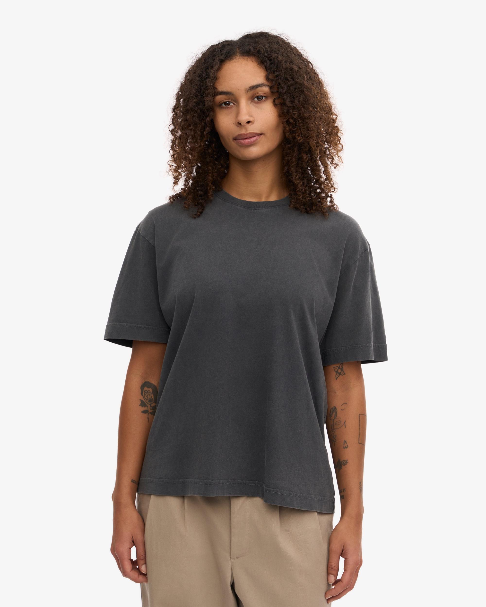 Oversized Organic T-Shirt - Lava Grey Product Image