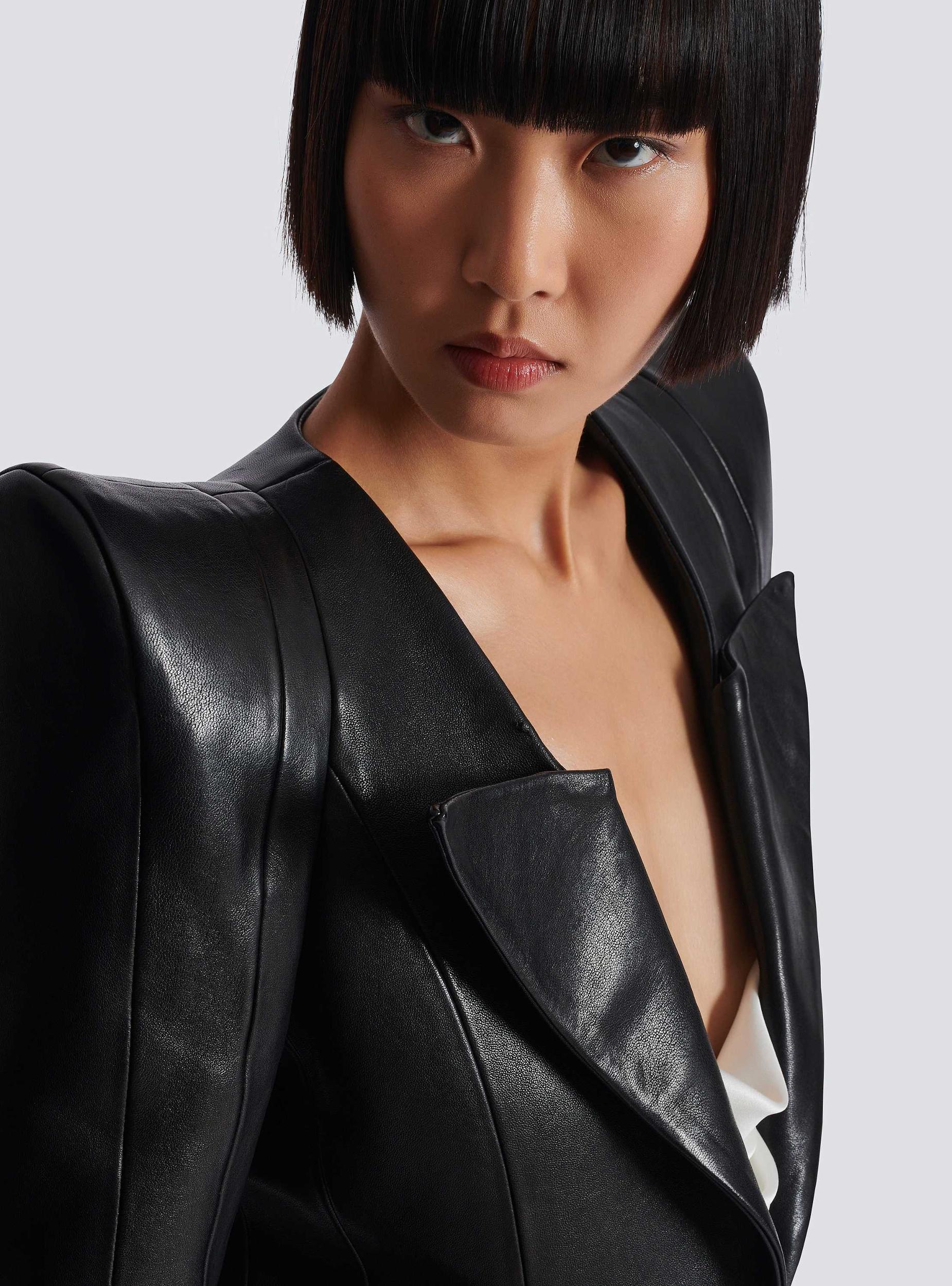 Fitted lambskin jacket Product Image