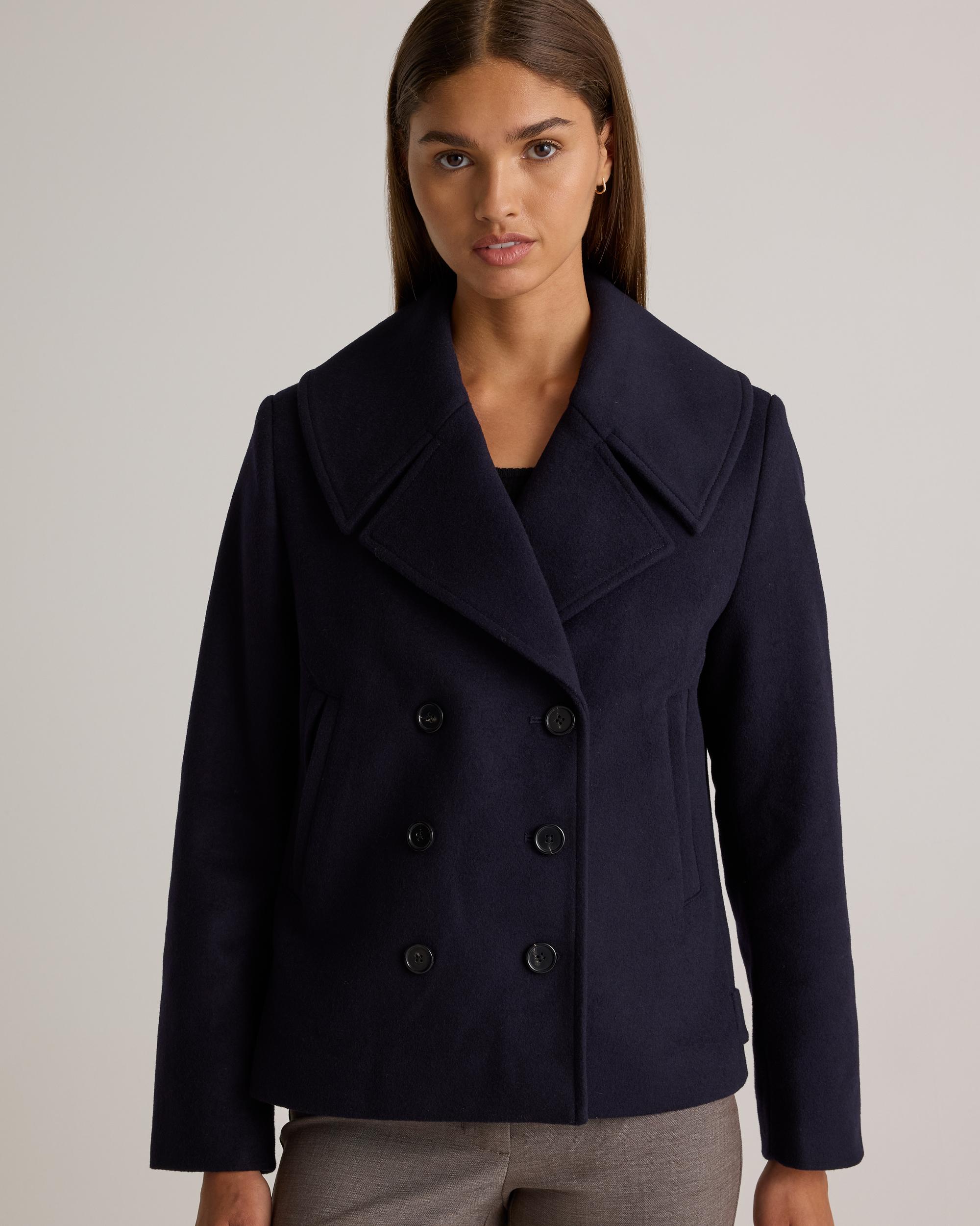 Quince | Women's Italian Wool Short Peacoat Wool/Nylon Product Image