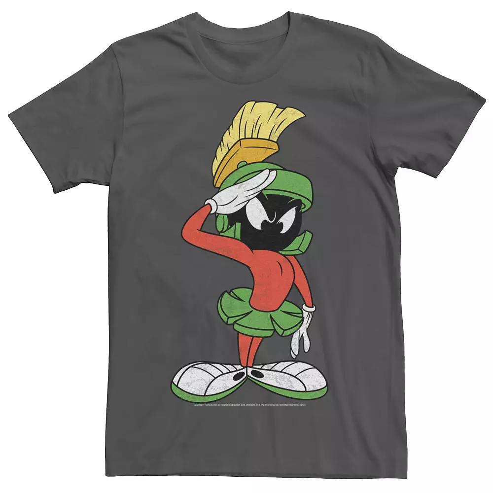 Men's Looney Tunes Marvin The Martian Salute Portrait Tee,  Product Image