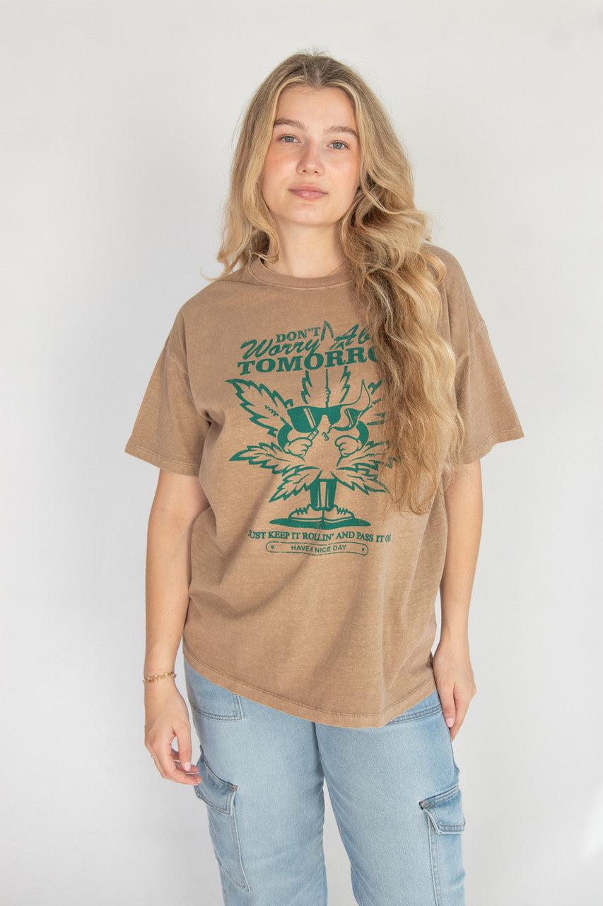 Oversized Keep It Rollin' Graphic Tee Product Image