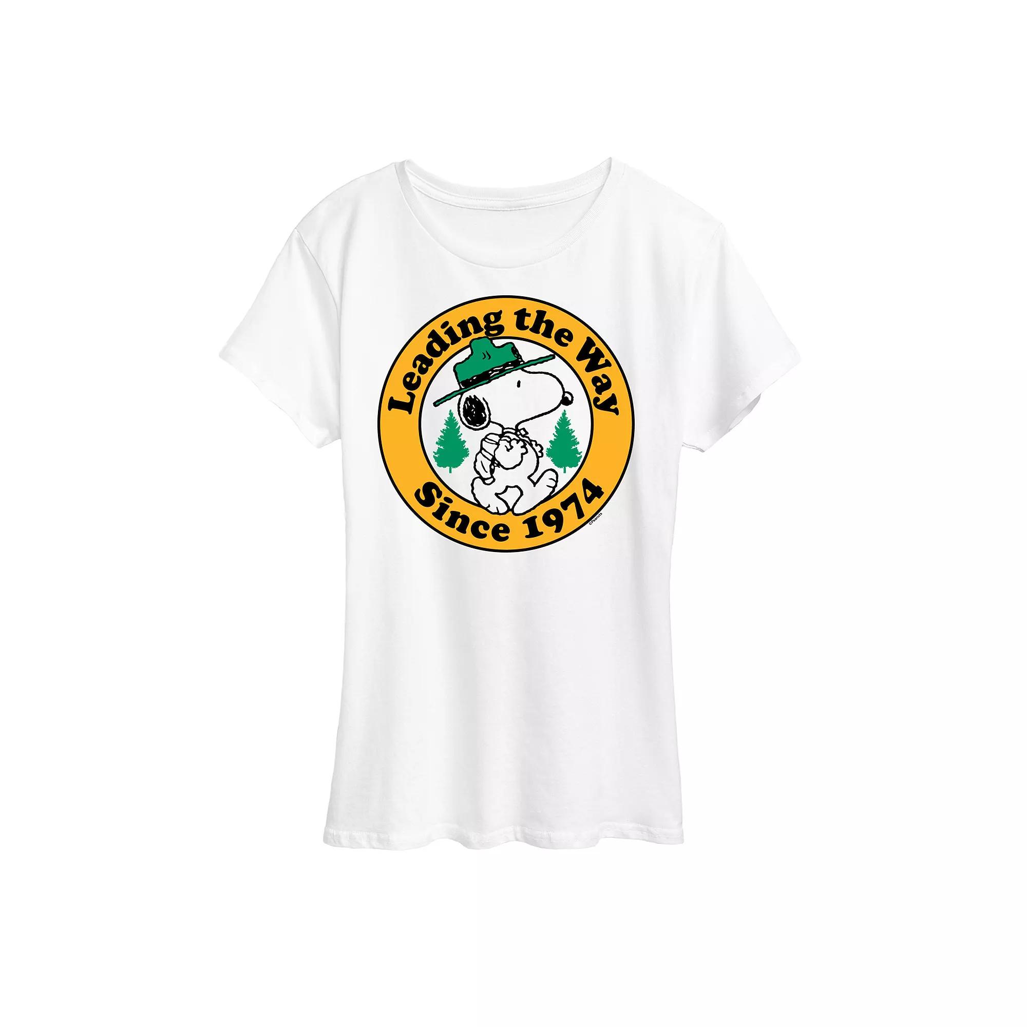 Women's Peanuts Snoopy Leading The Way Graphic Tee,  Product Image