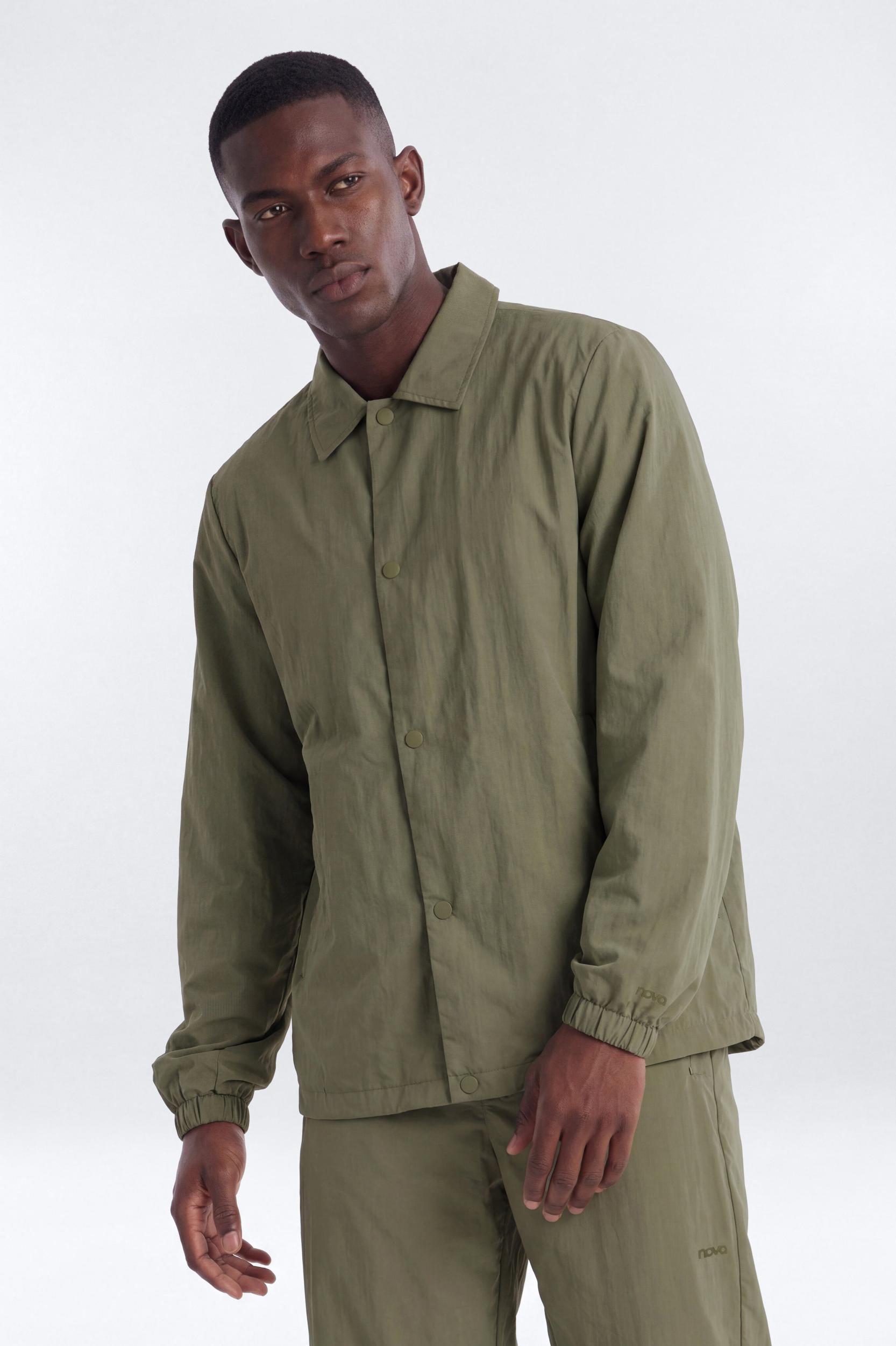 CoreNylon Hooded Full Zip Jacket - Moss Male Product Image