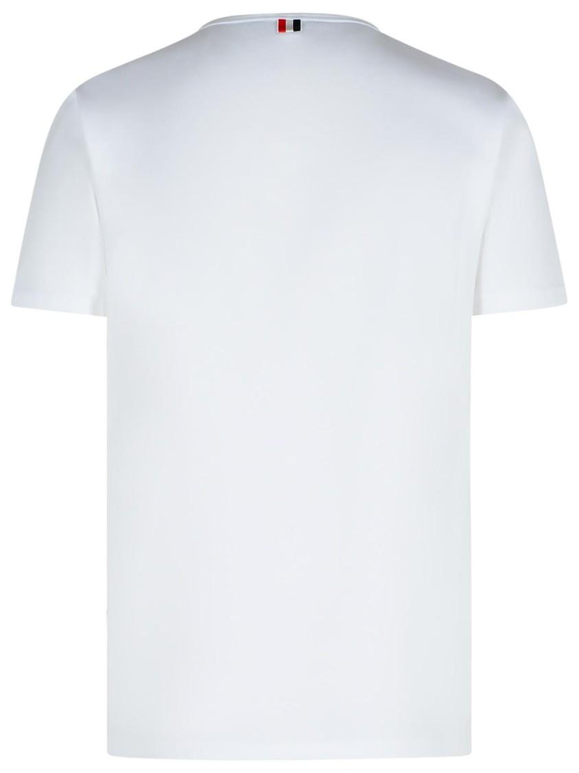 THOM BROWNE Oversized Pocket T-shirt Clothing In White Product Image