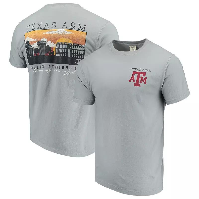 Men's Gray Texas A&M Aggies Comfort Colors Campus Scenery T-Shirt, Size: 3XL, Grey Product Image