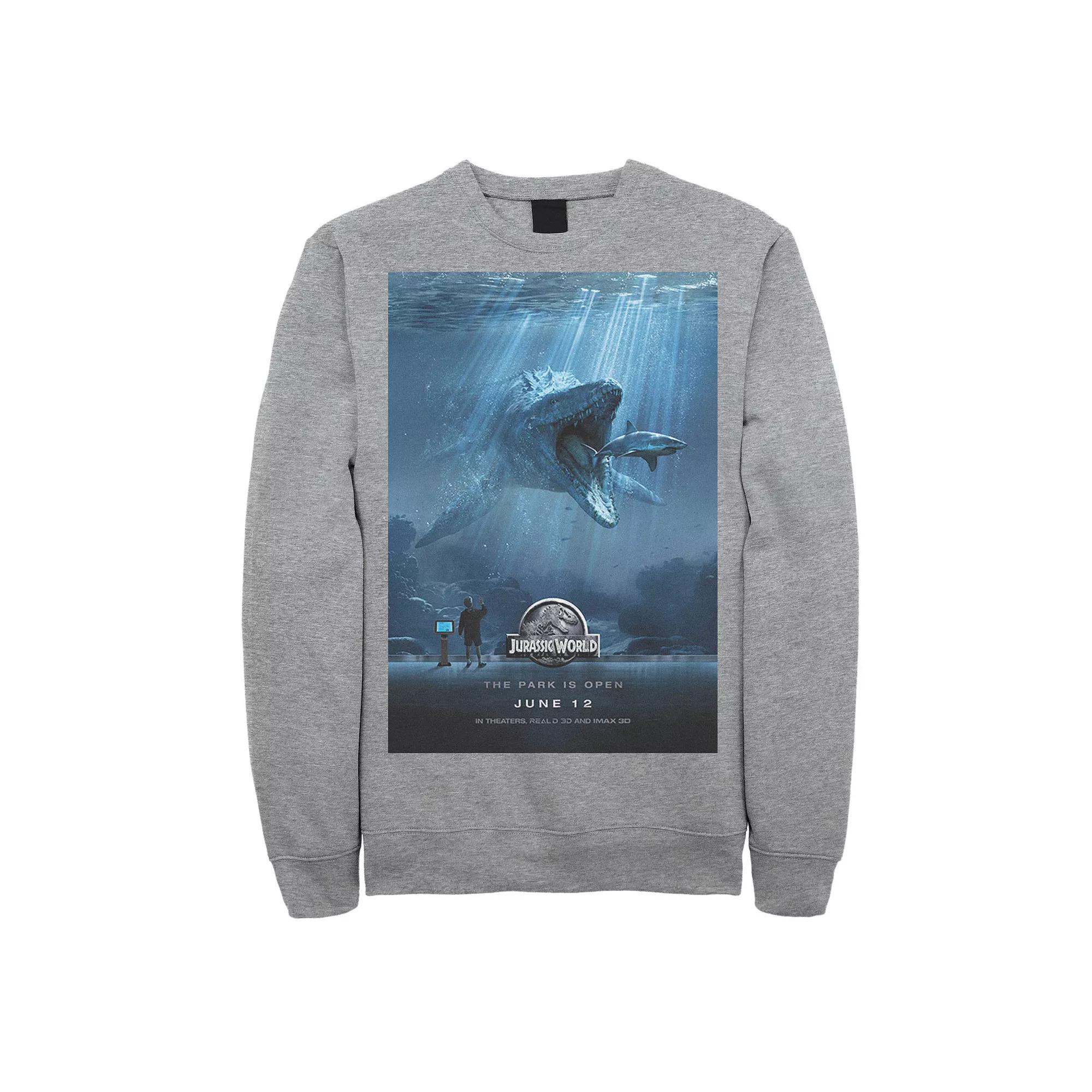 Men's Jurassic World Mosasaurus Movie Poster Sweatshirt,  Product Image