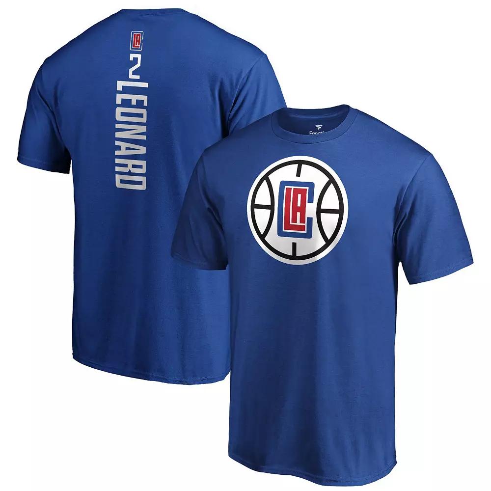 Men's Fanatics Branded Kawhi Leonard Blue LA Clippers Playmaker Name & Number T-Shirt,  Product Image