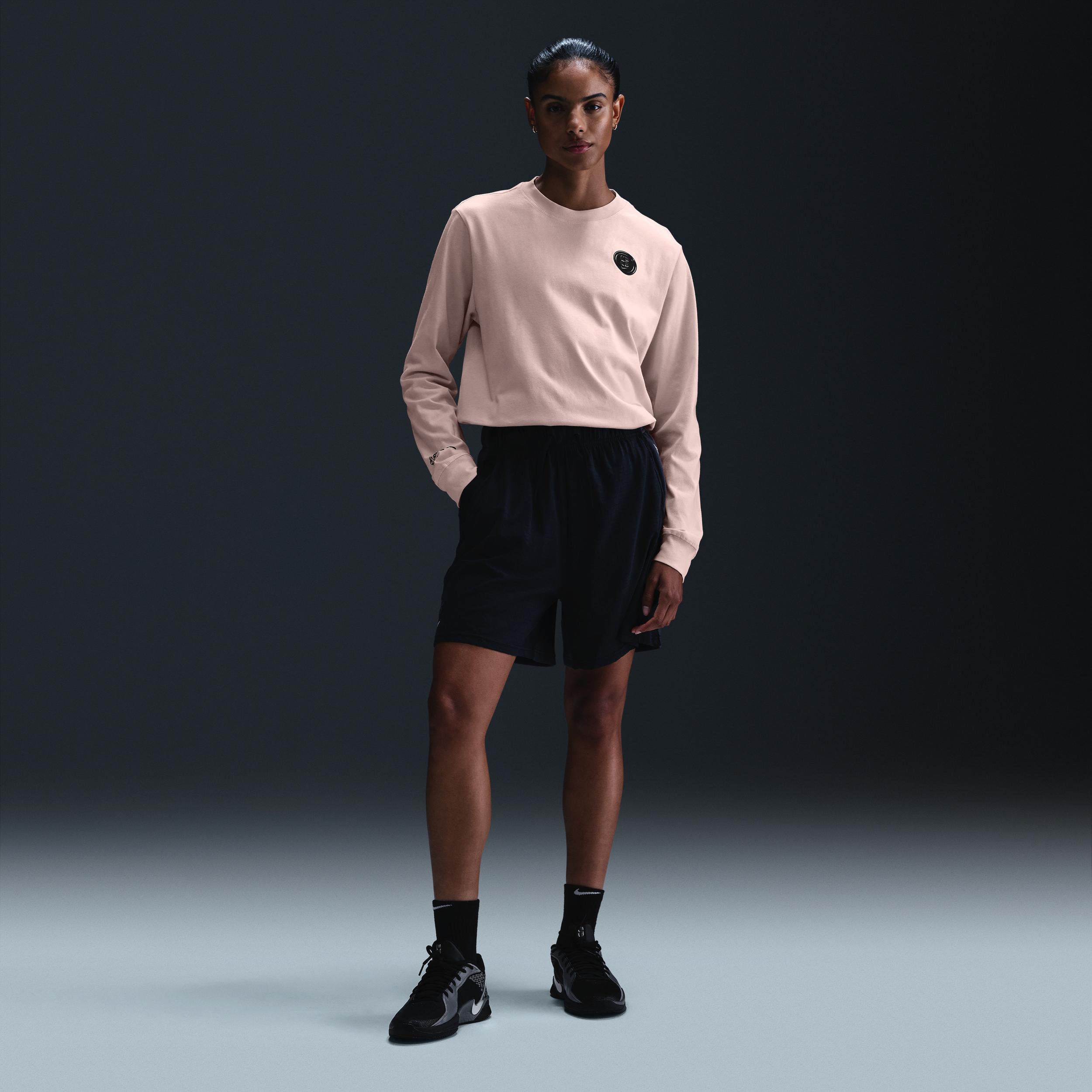 Nike Womens Sabrina Long-Sleeve Basketball T-Shirt | FZ8781-645 Product Image