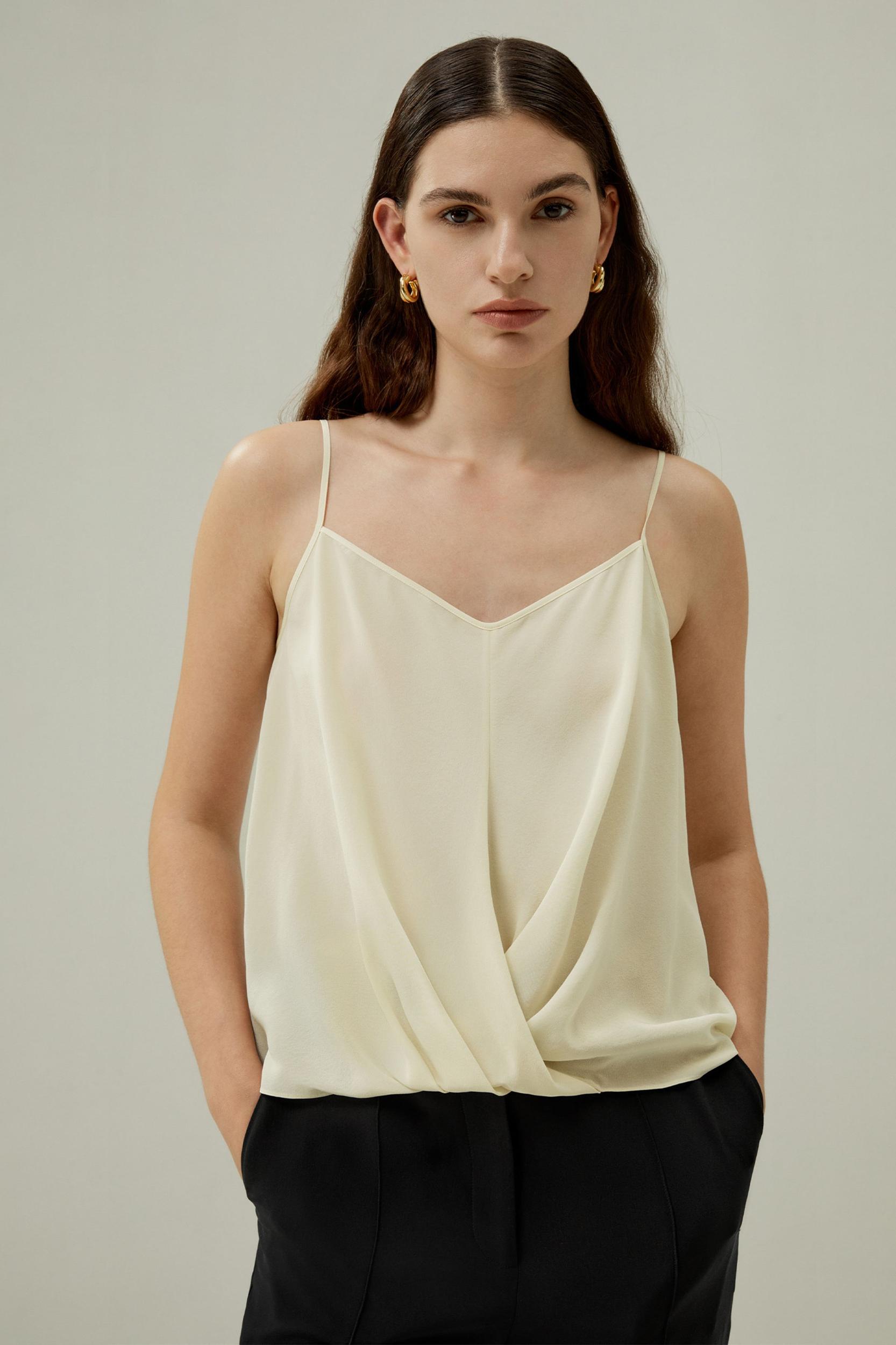 Thin-Strap Crêpe de Chine Cami Product Image
