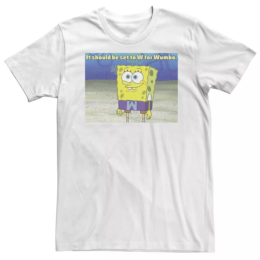 Big & Tall SpongeBob SquarePants W for Wumbo Clip Tee, Men's,  Product Image