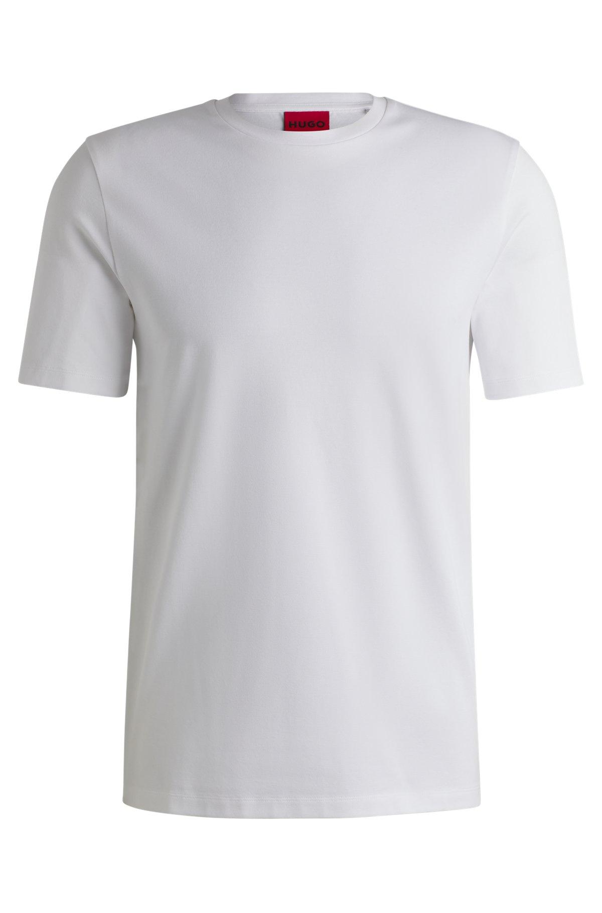 Slim-fit T-shirt in mercerized stretch-cotton piqué Product Image