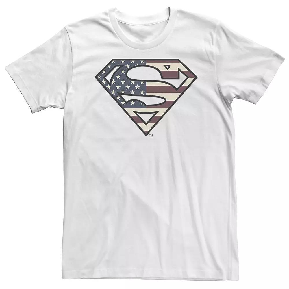 Big & Tall DC Comics Superman Vintage Flag Logo Tee, Men's,  Product Image