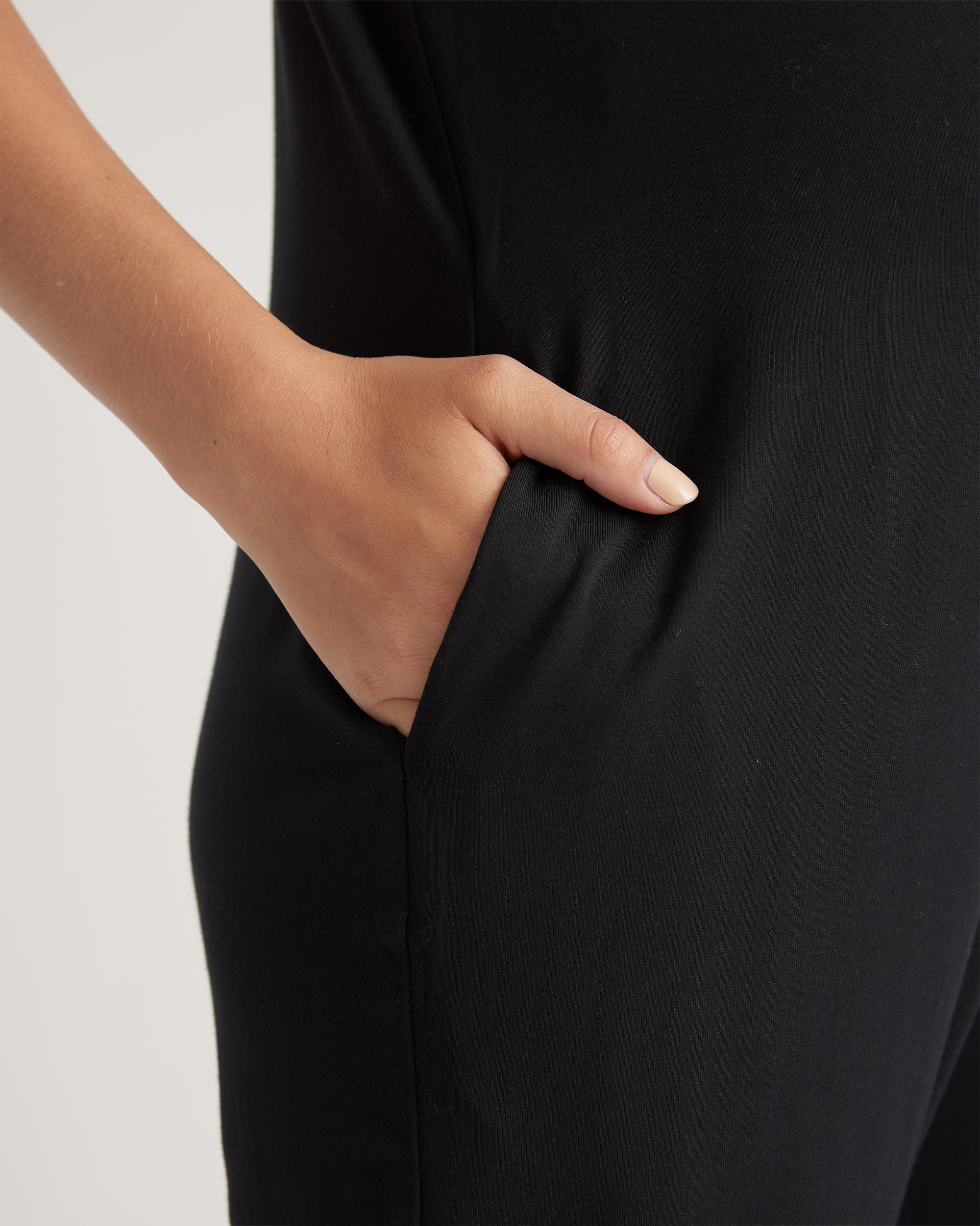 Quince | Women's Bamboo Jersey Maternity Everyday Jumpsuit Product Image