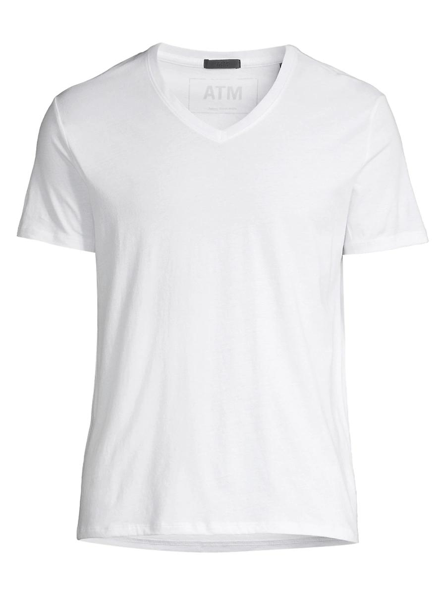 Mens Classic Jersey V-Neck T-Shirt Product Image