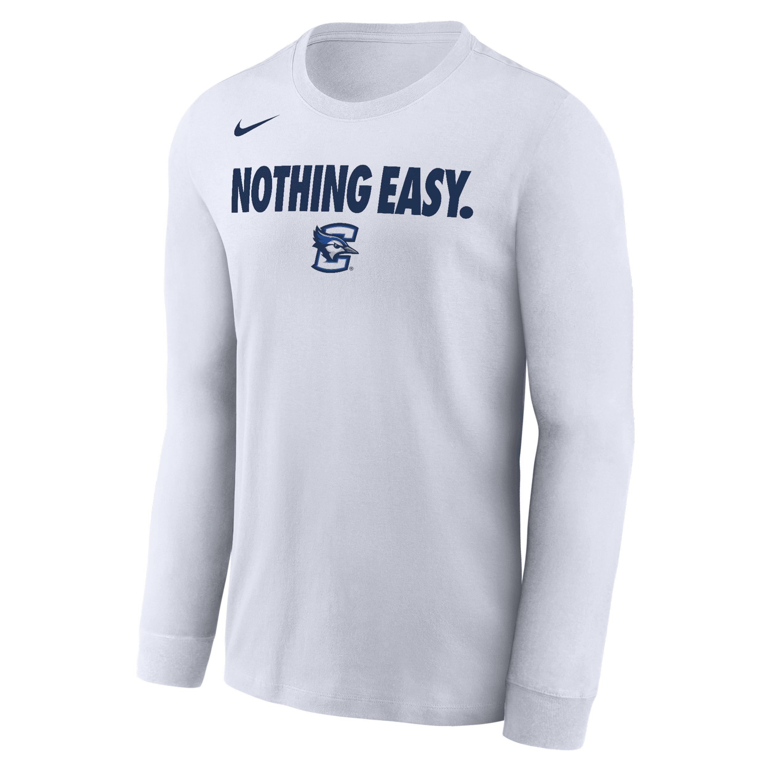Creighton Nike Mens College Long-Sleeve T-Shirt | M22284MMBJ-WHT Product Image