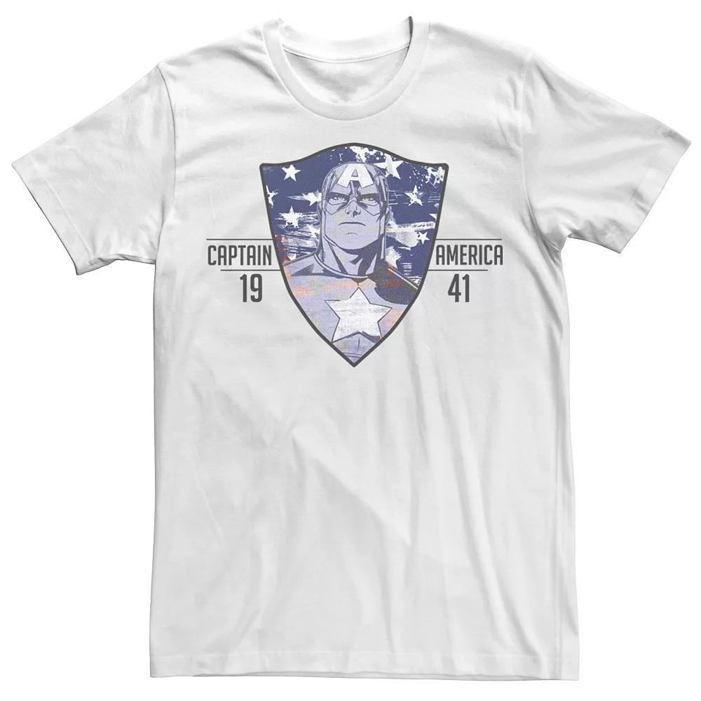 Men's Marvel Captain America Shield Banner 1941 Tee,  Product Image
