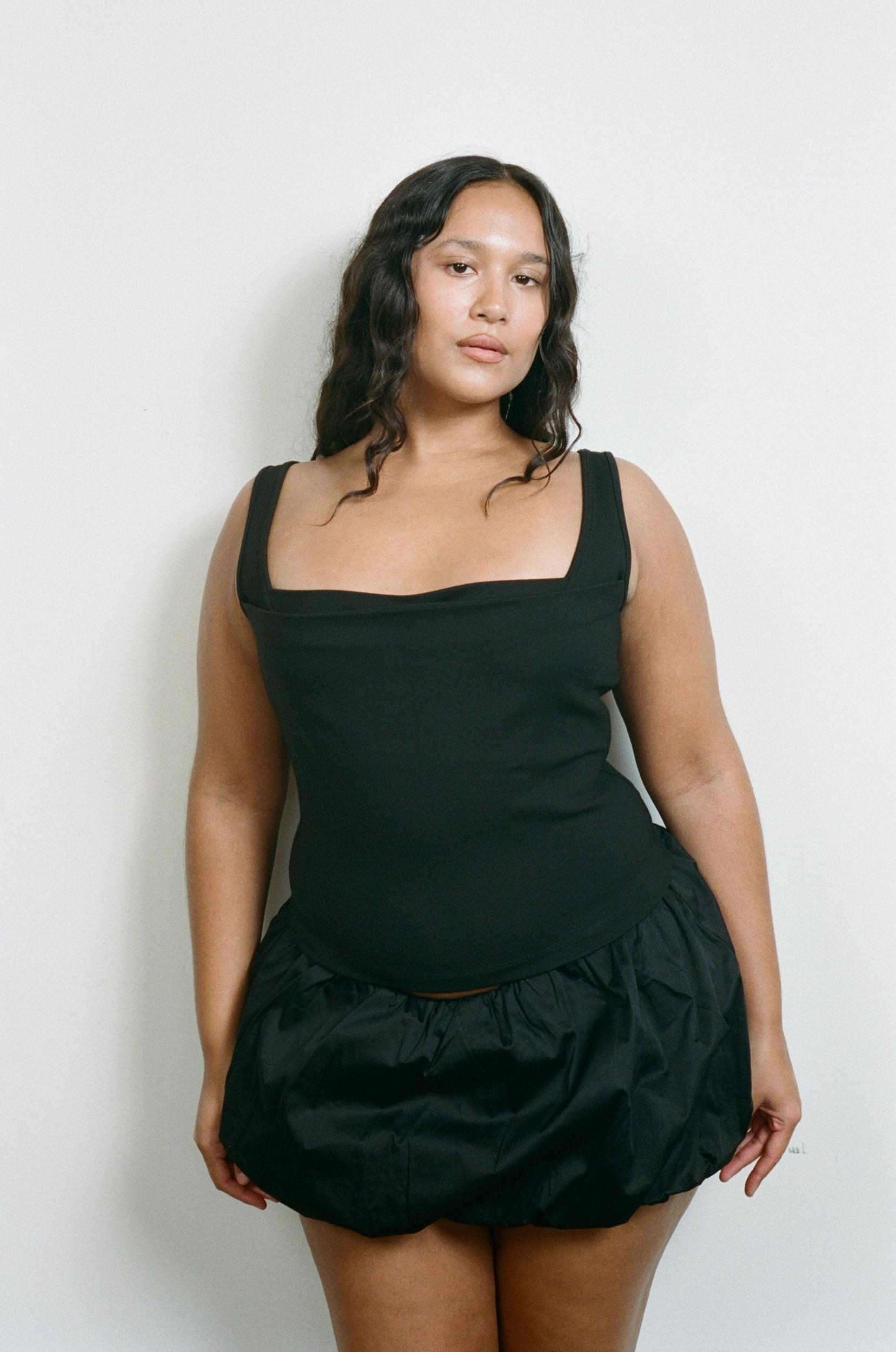 GRACE SKIRT - BLACK Product Image